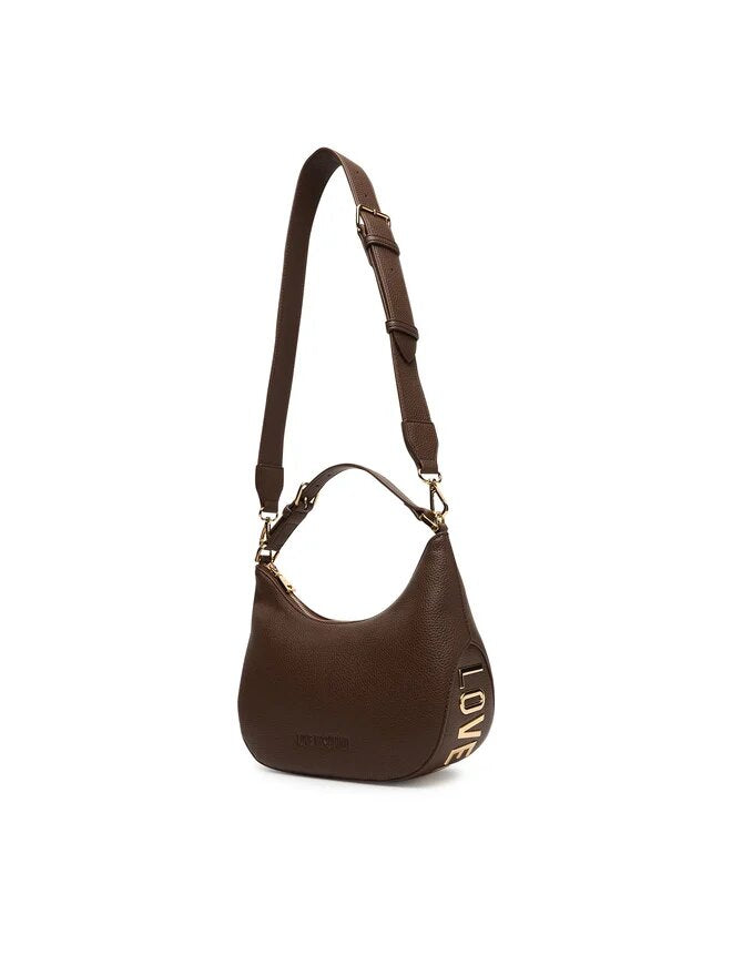 LOVE MOSCHINO - Borsa Hobo Lettering Moro