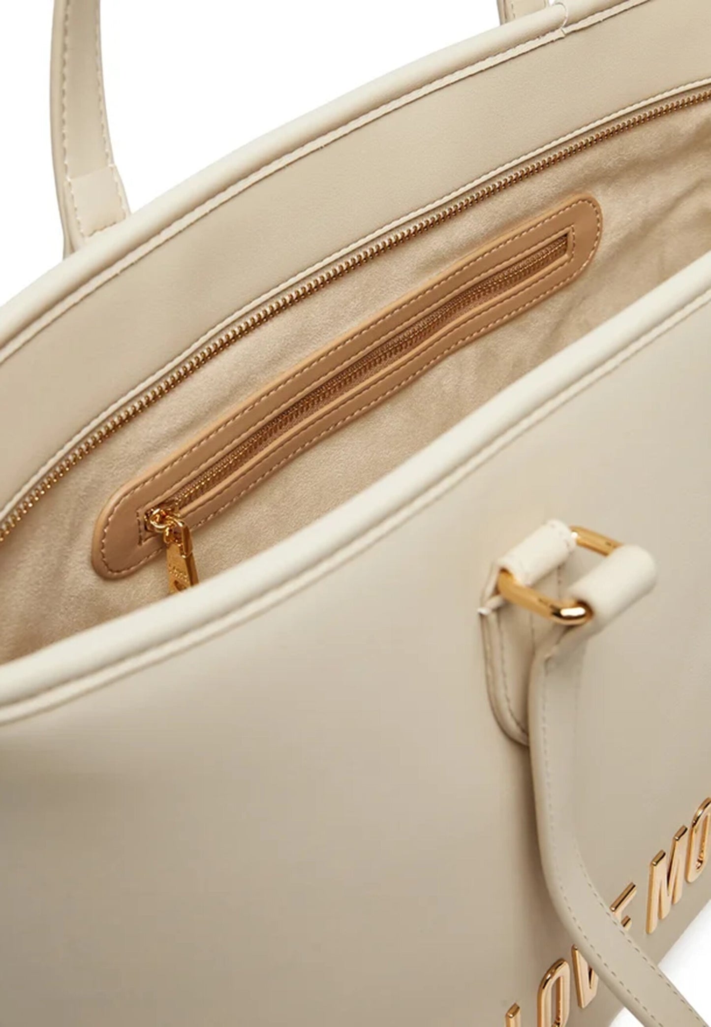 LOVE MOSCHINO - Shopping Bag Lettering Avorio