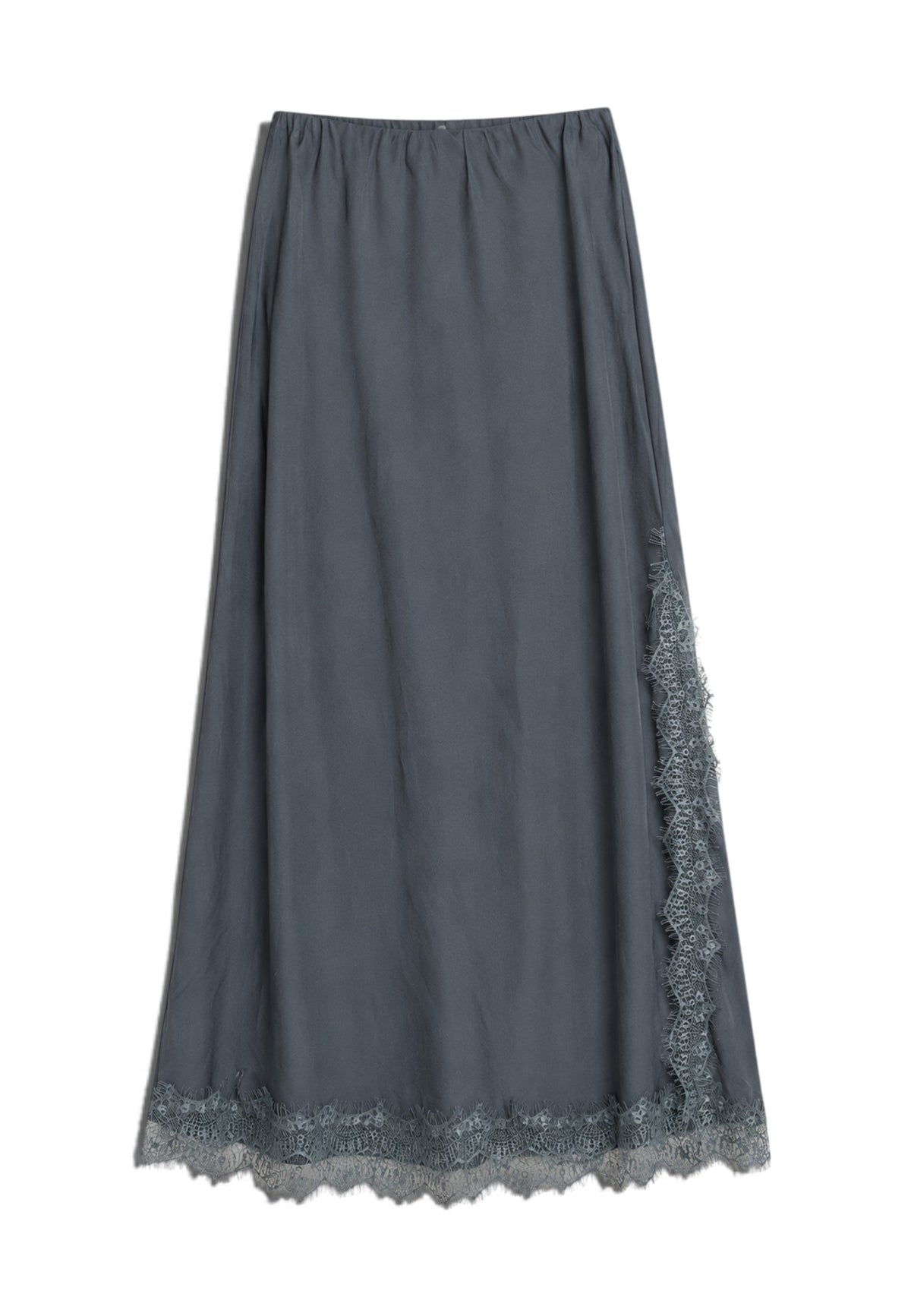 NUNZIA - Gonna Lunga Con Pizzo Antracite