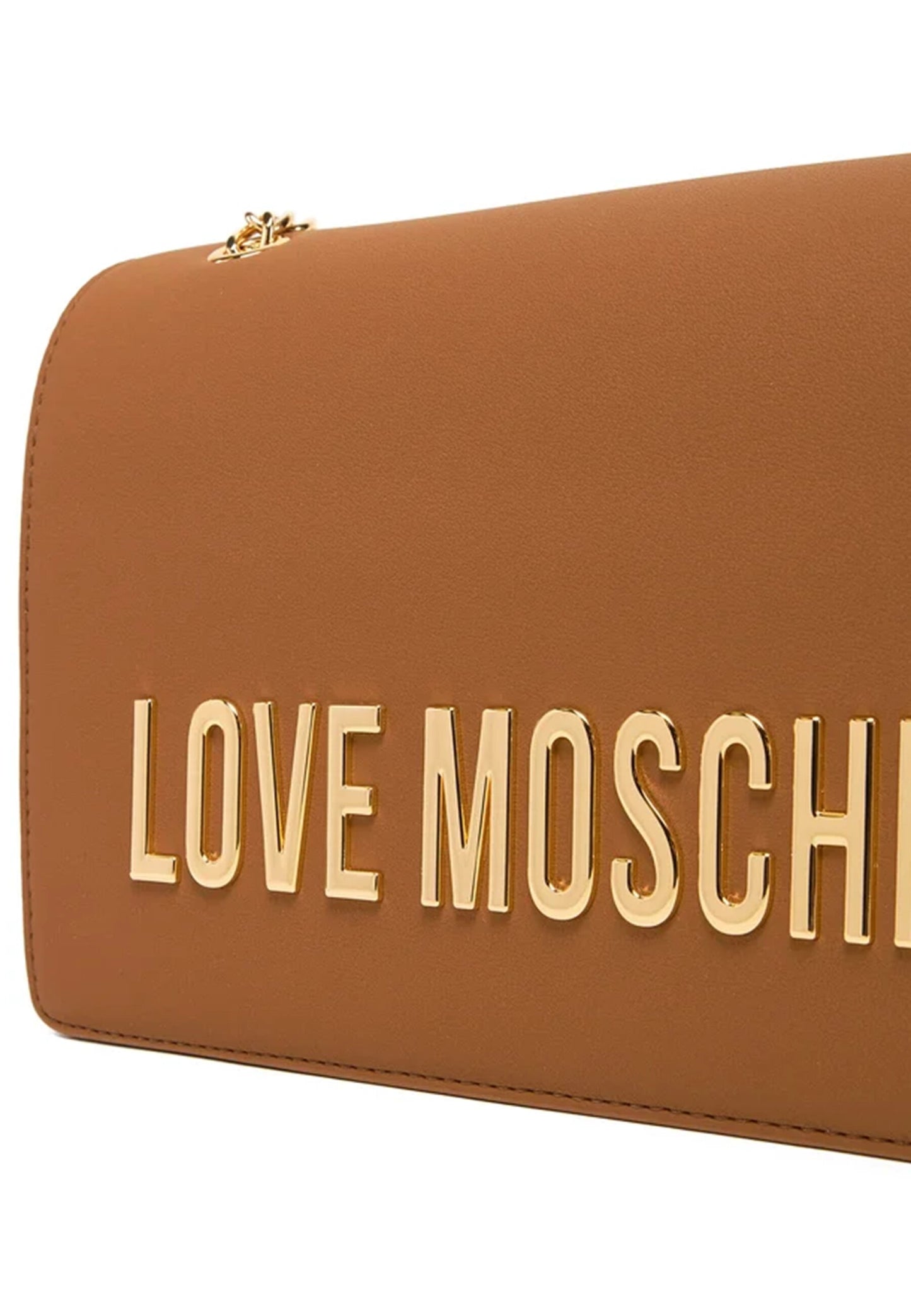 LOVE MOSCHINO - Borsa A Spalla Lettering Cammello