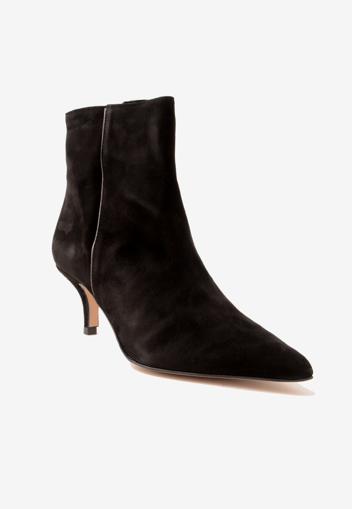 DIVINE FOLLIE - Stivaletto Con Zip Camoscio Nero