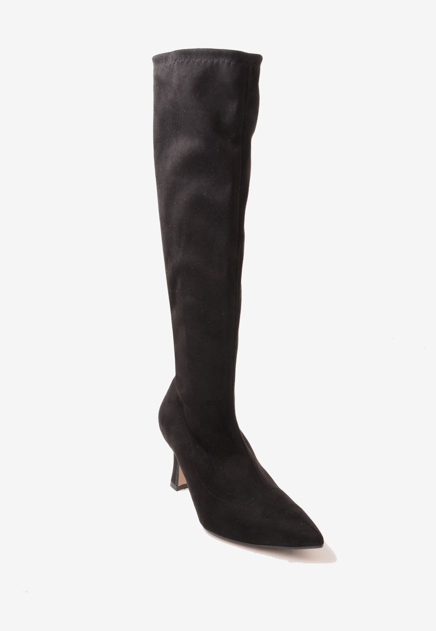 DIVINE FOLLIE - Stivale Alto Elasticizzato Nero