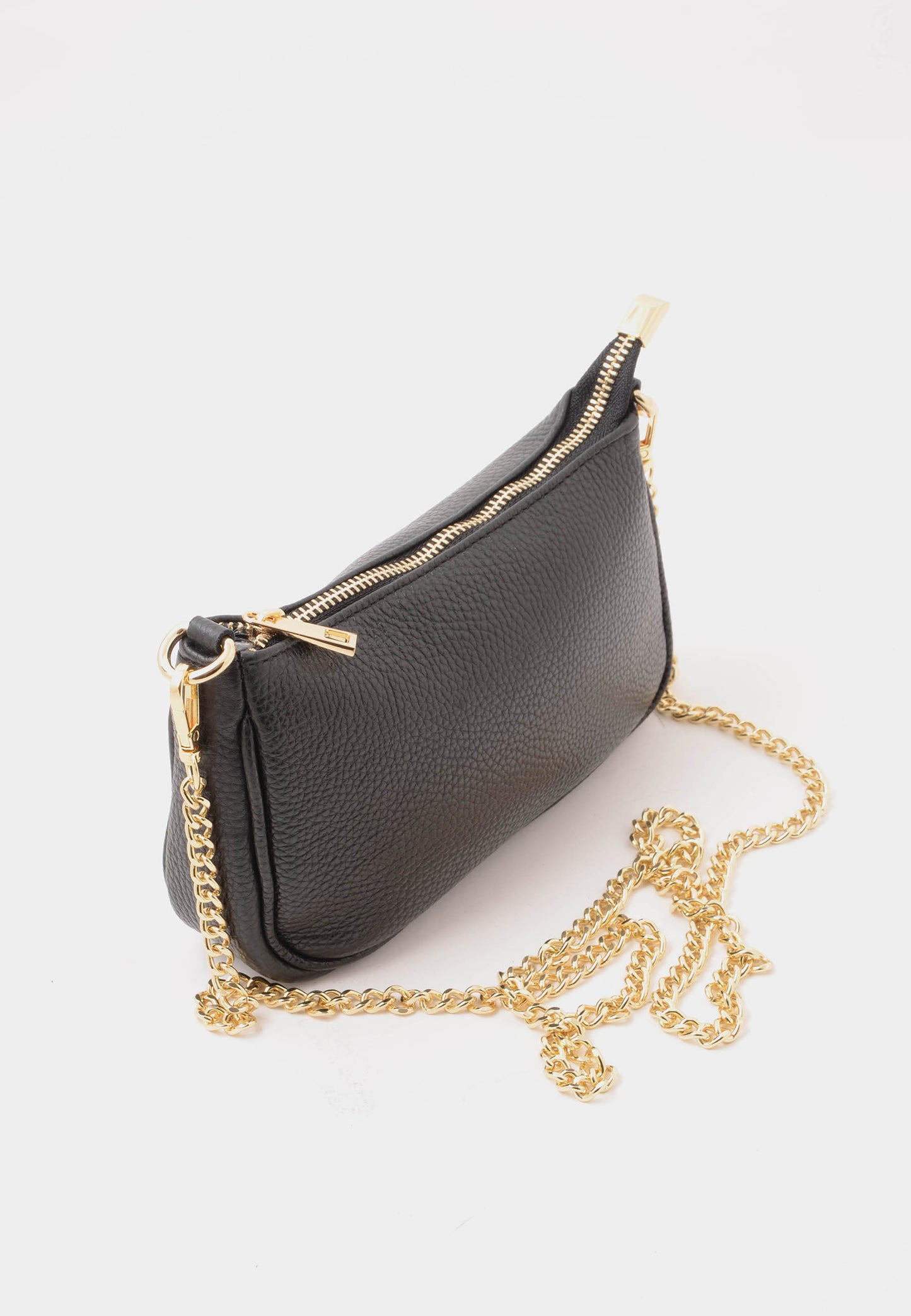 NUNZIA - Borsetta Vera Pelle ALICE Nero