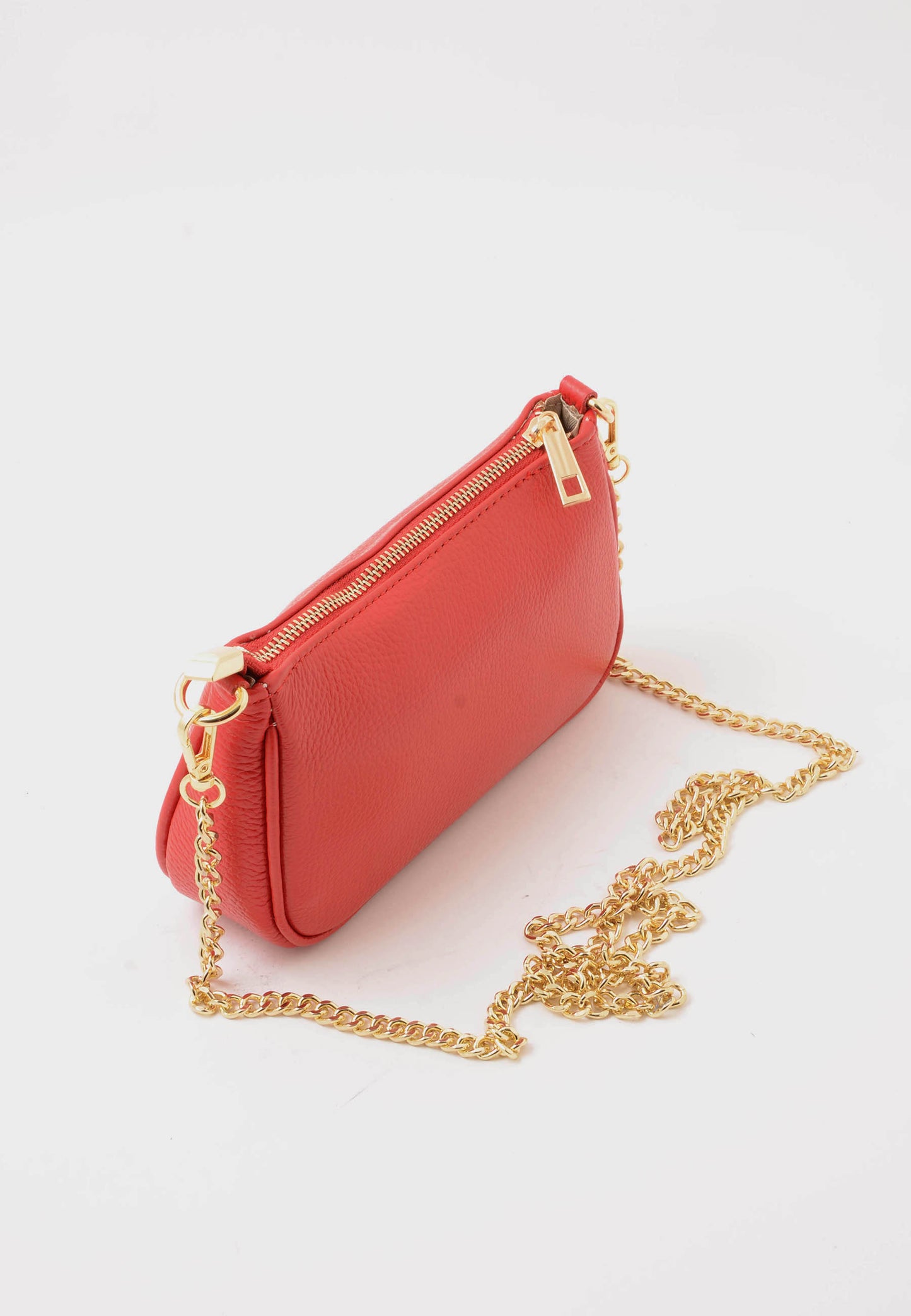 NUNZIA - Borsetta Vera Pelle ALICE Rosso