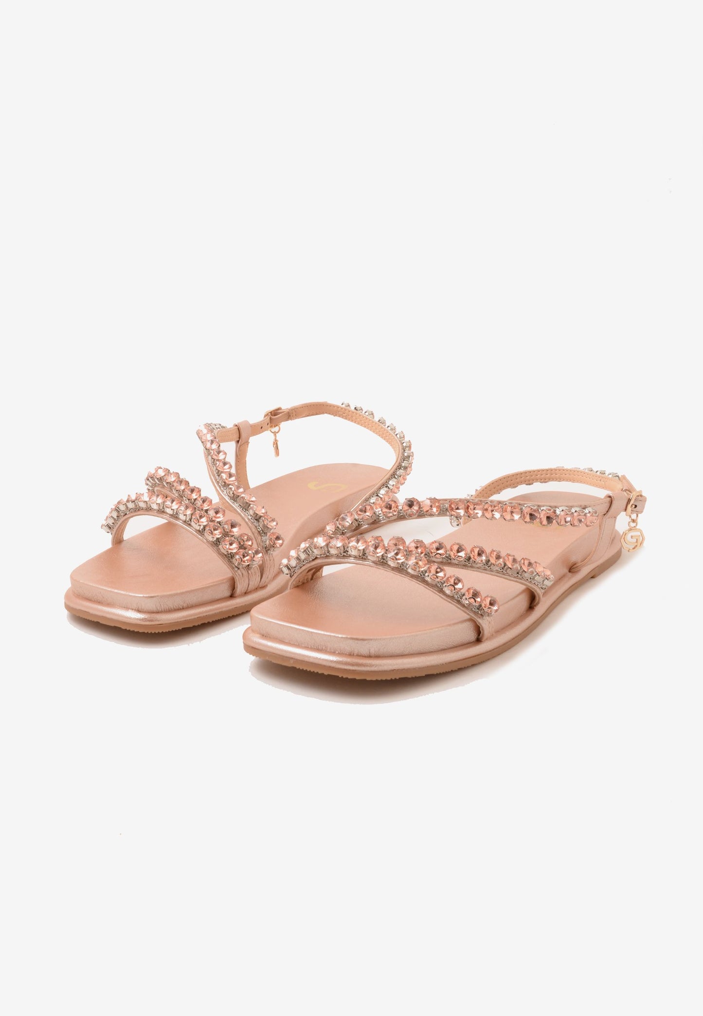 GOLD&GOLD - Sandalo Strass Champagne