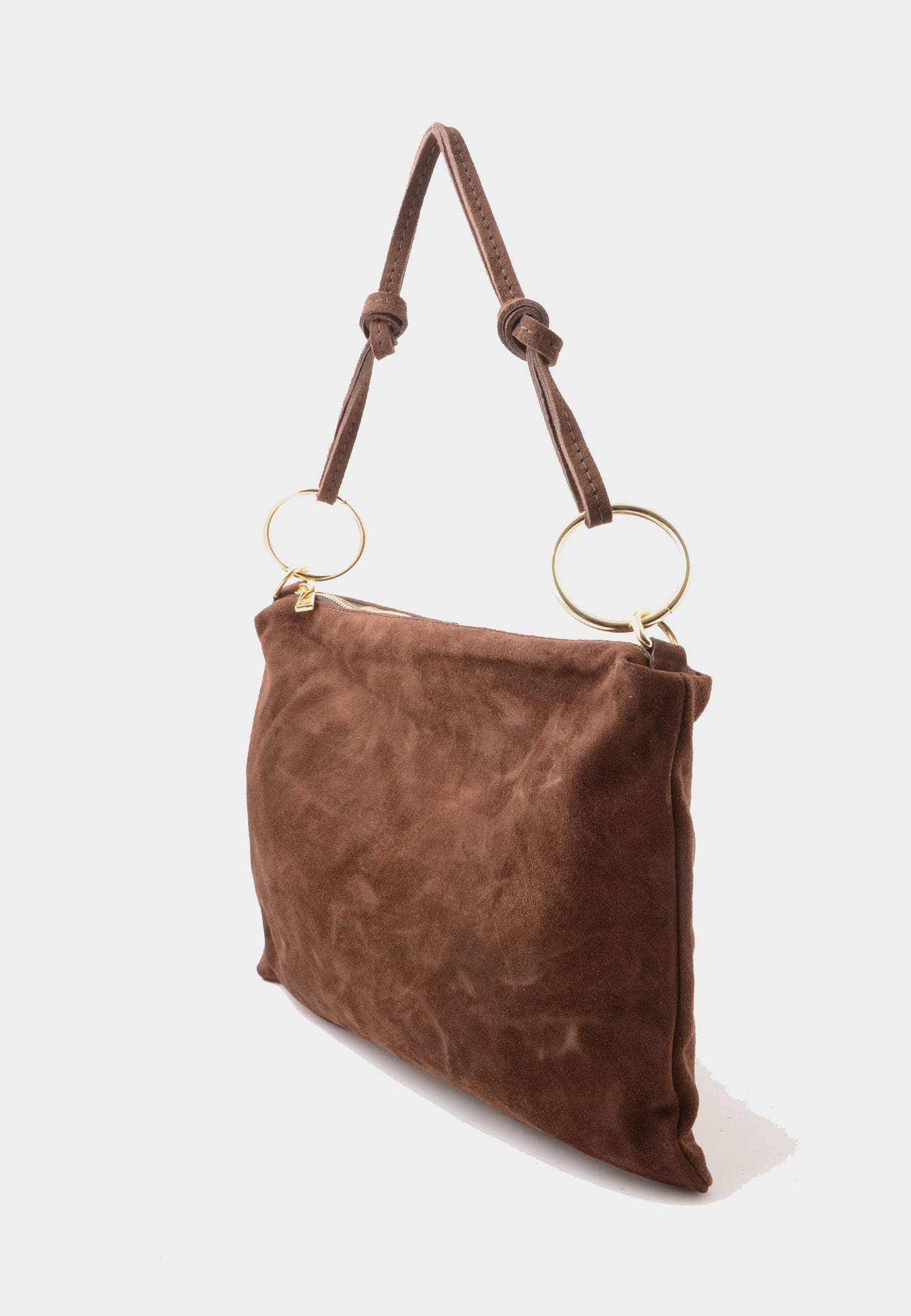 NUNZIA - Borsa In Camoscio AURORA Mocha