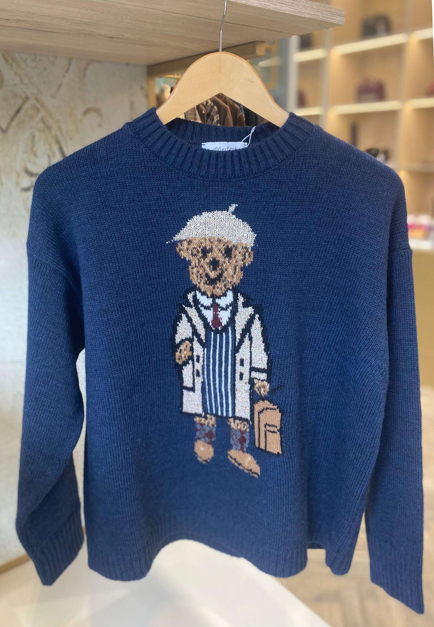 MOTEL - Maglioncino Orsetto Blu