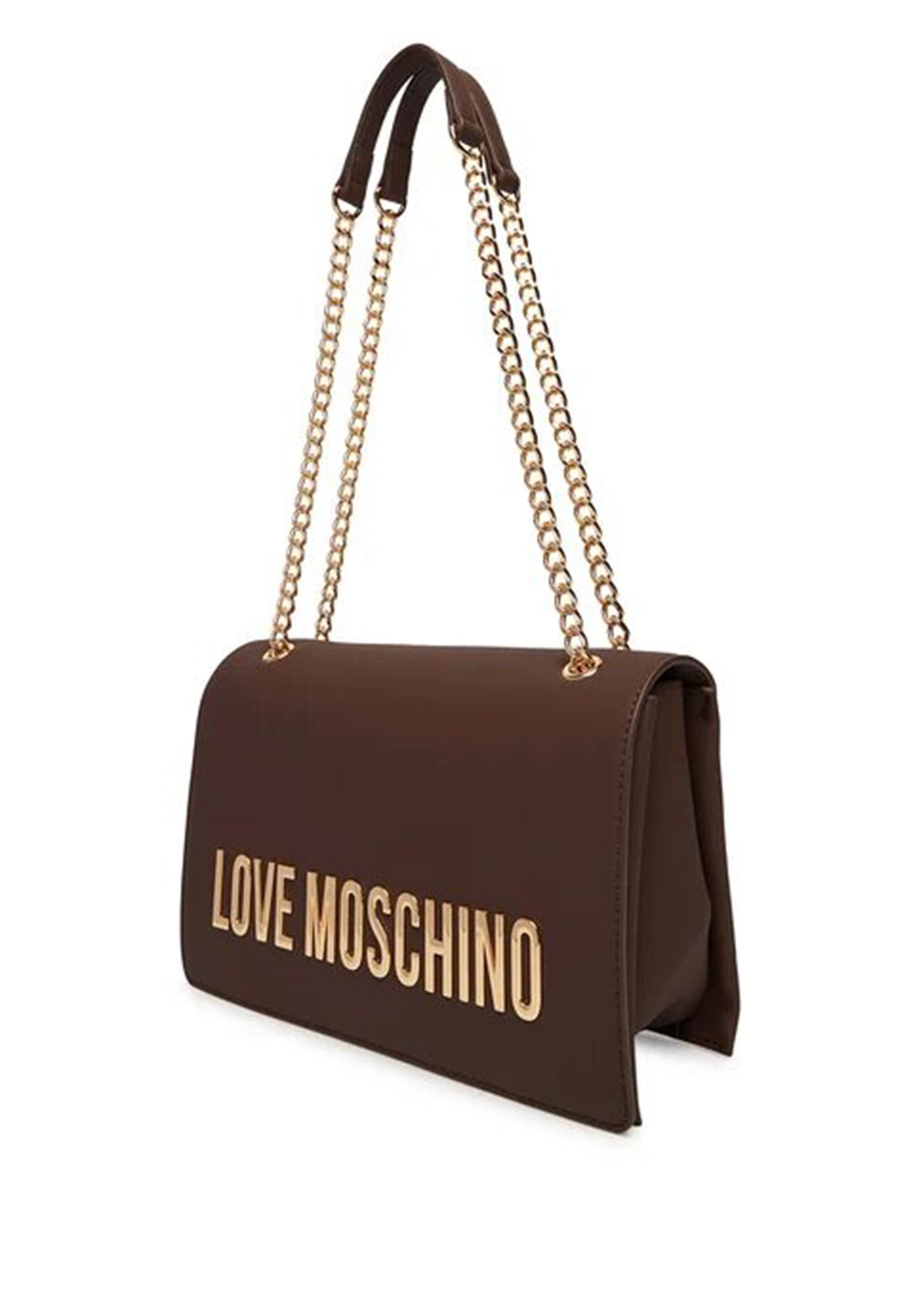 LOVE MOSCHINO - Borsa A Spalla Lettering Soft Touch Moro