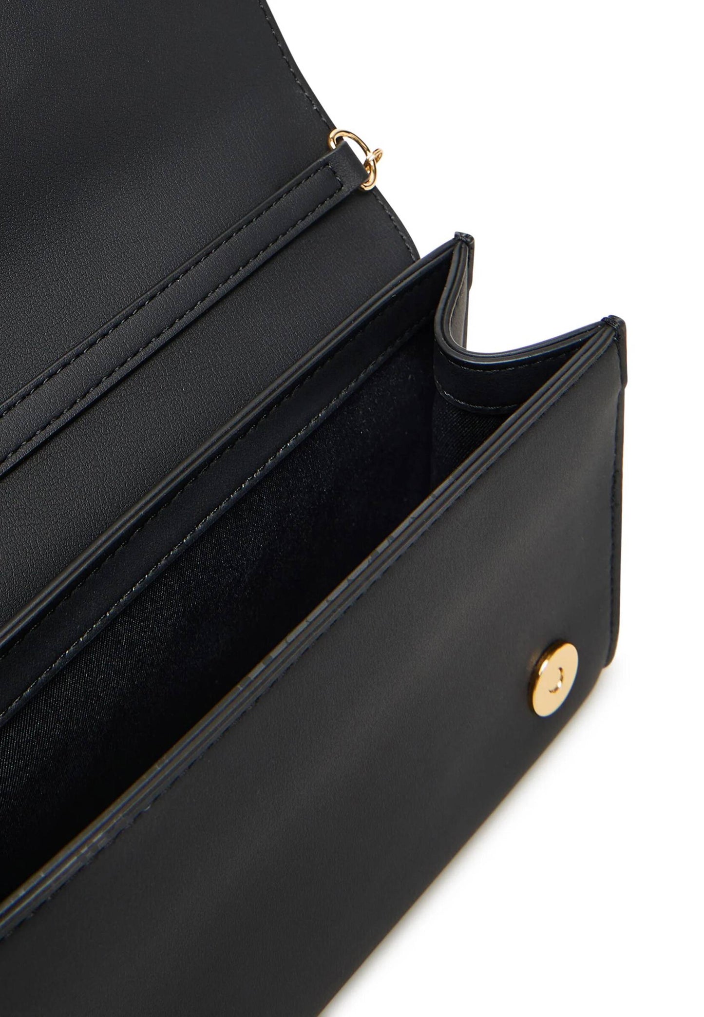 LOVE MOSCHINO - Borsetta A Tracolla Lettering Soft Touch Nero
