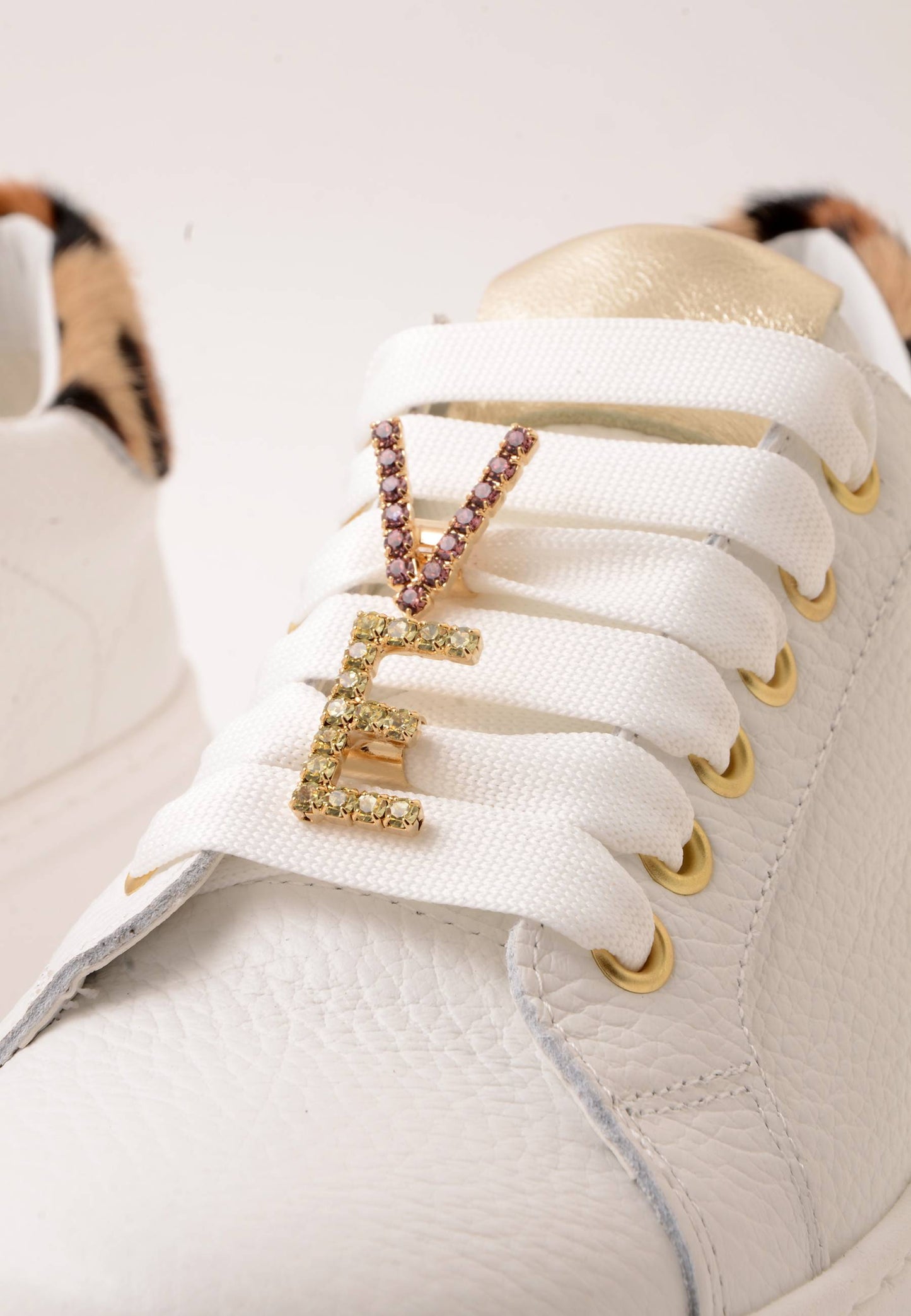 DIVINE FOLLIE - Sneakers Love Bijoux Bianco