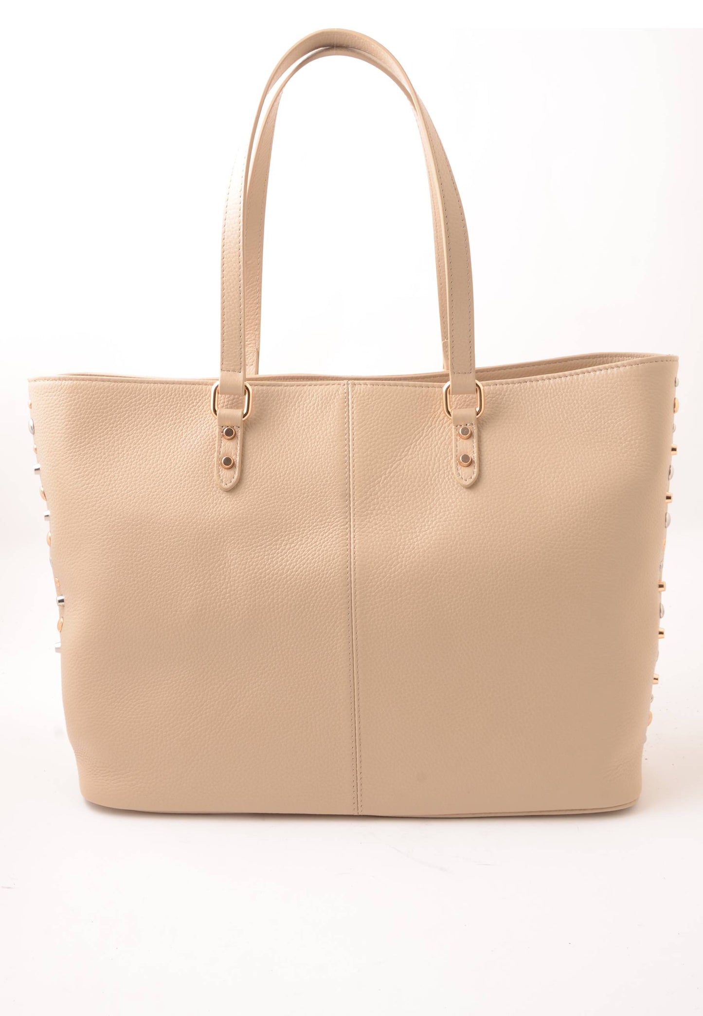 LA CARRIE - Shopping Bag Explosion Vera Pelle Sand