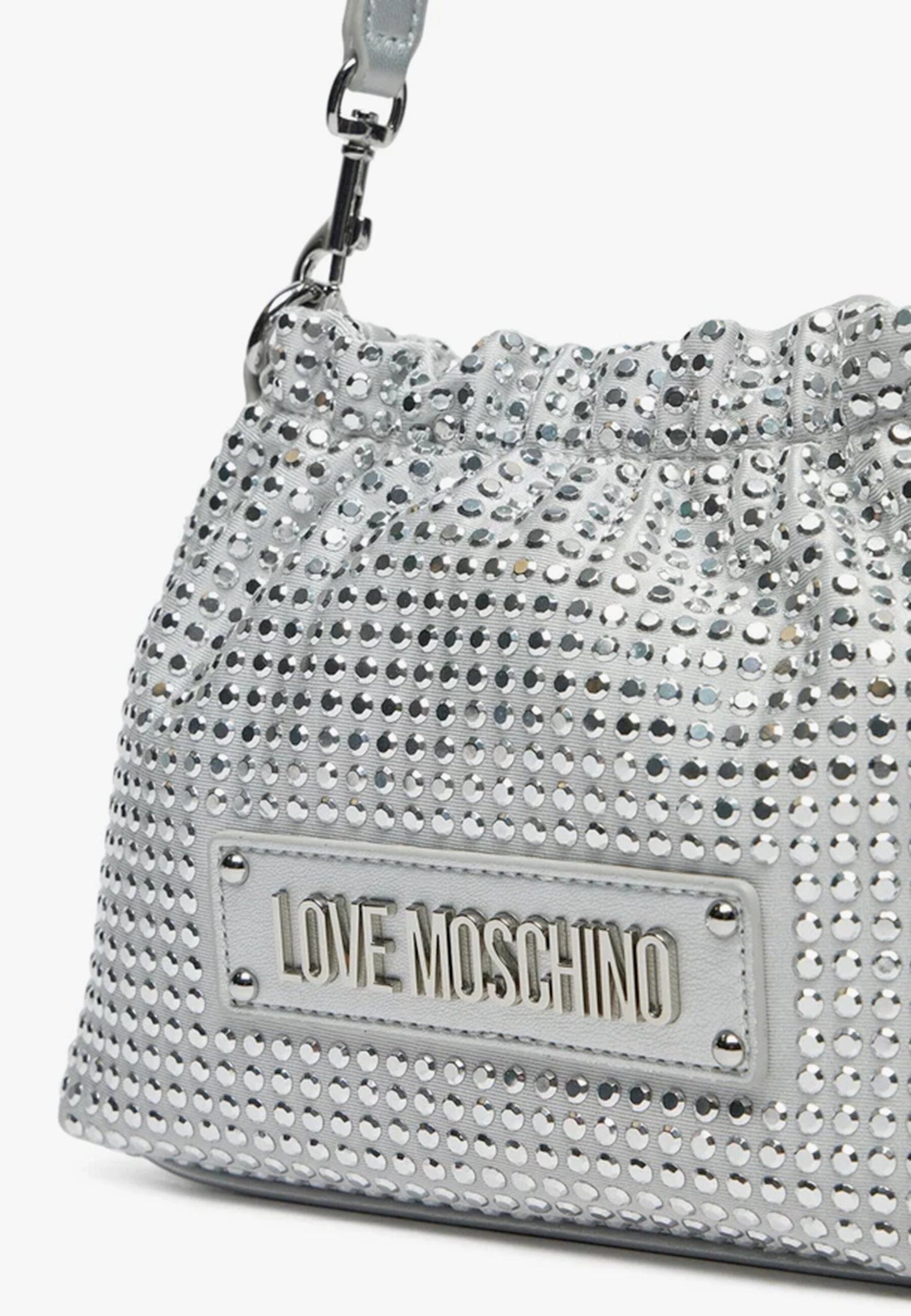 LOVE MOSCHINO - Borsetta Sparkling Silver