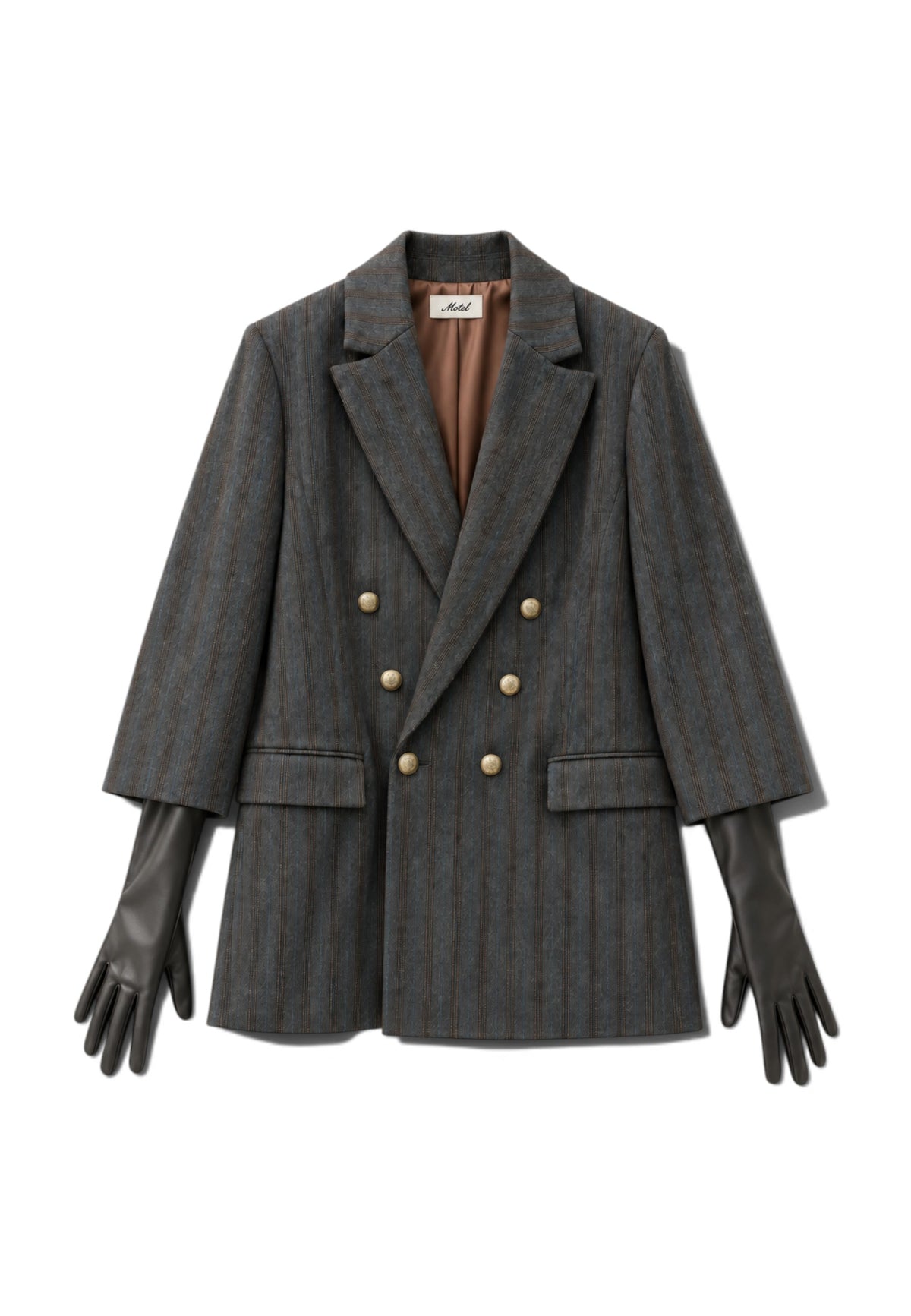 MOTEL - Blazer Con Guanto Grigio