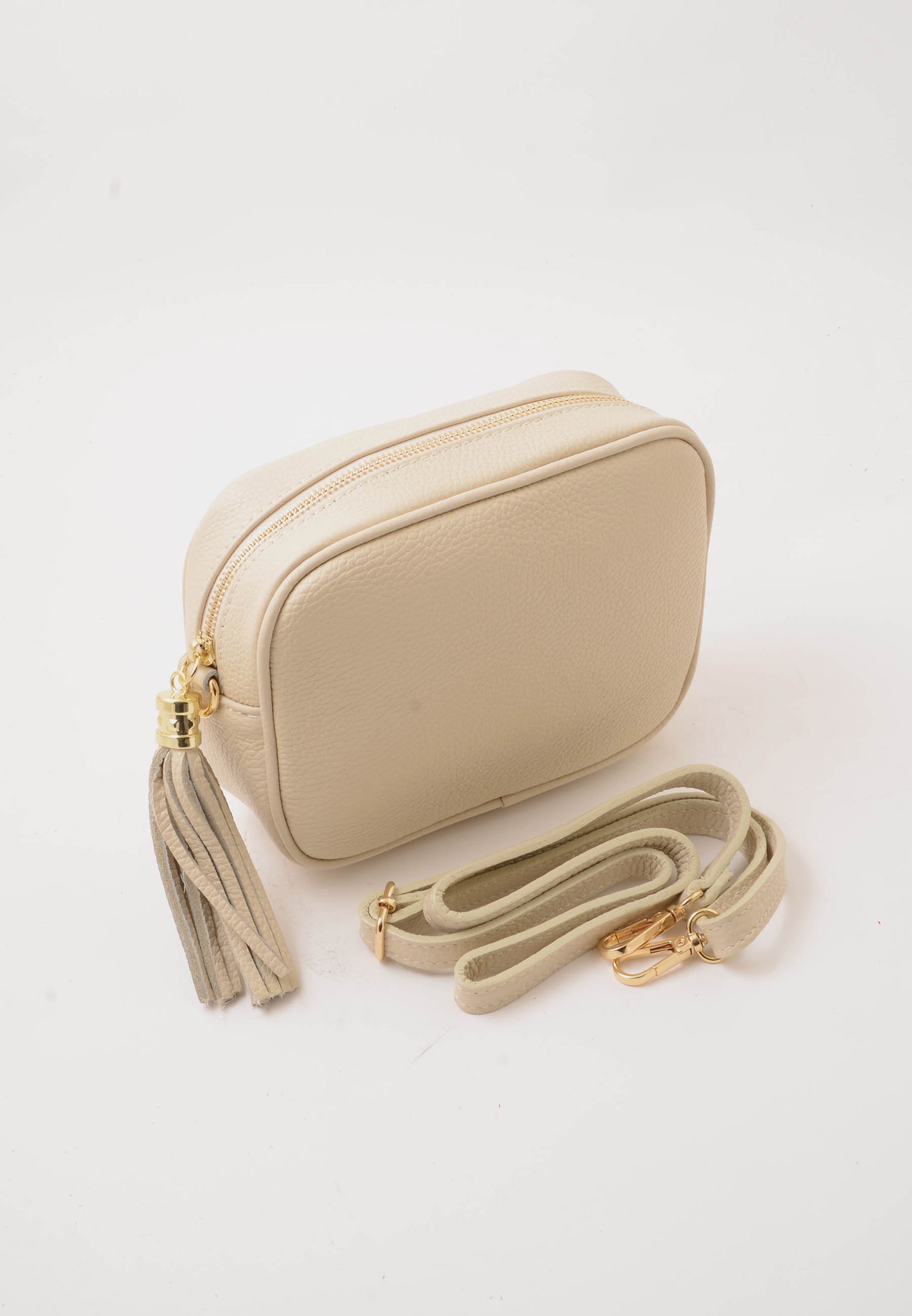 NUNZIA - Crossbody Vera Pelle CAMILLA Avorio