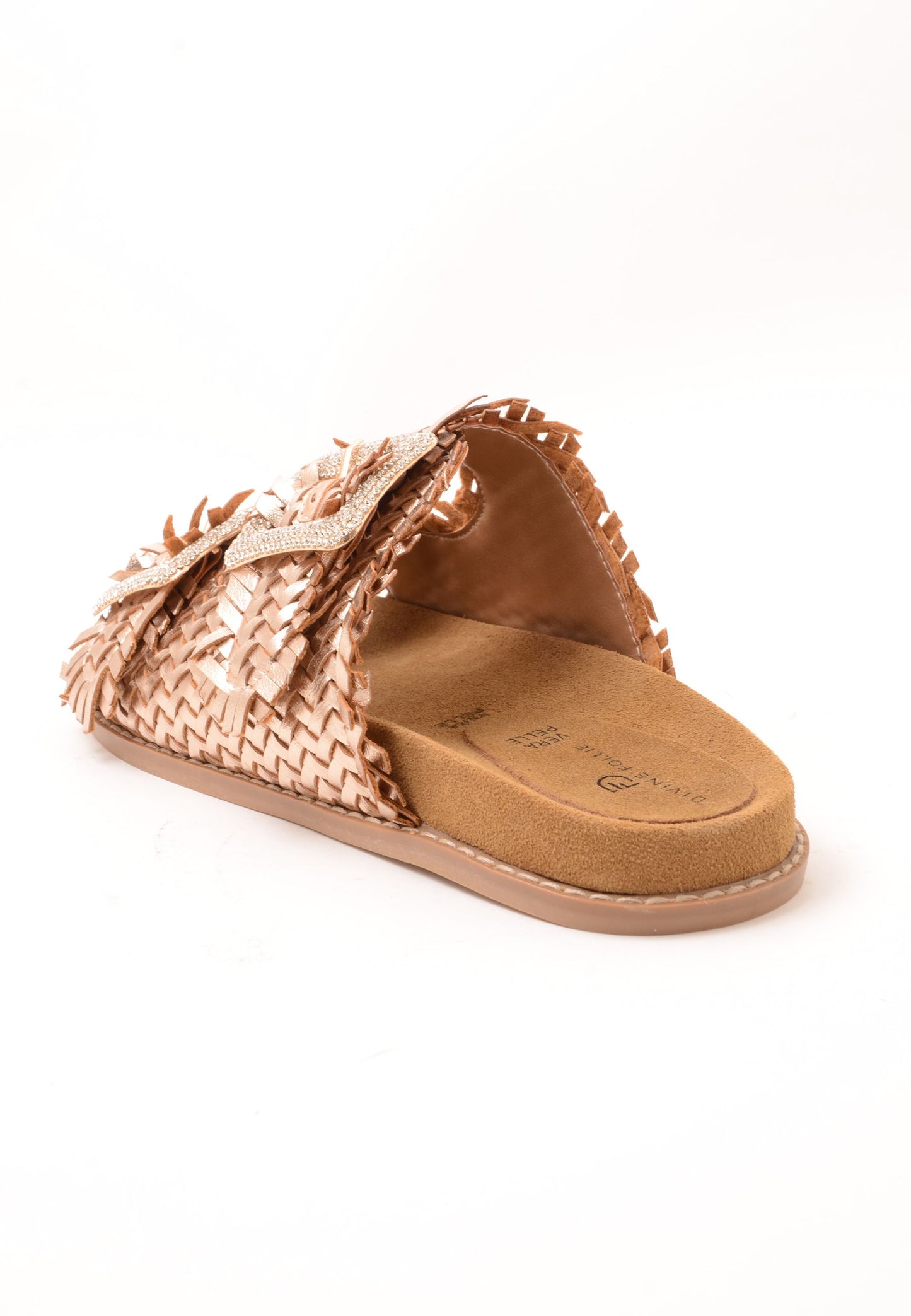 DIVINE FOLLIE - Sandalo Raffia Gold Rose