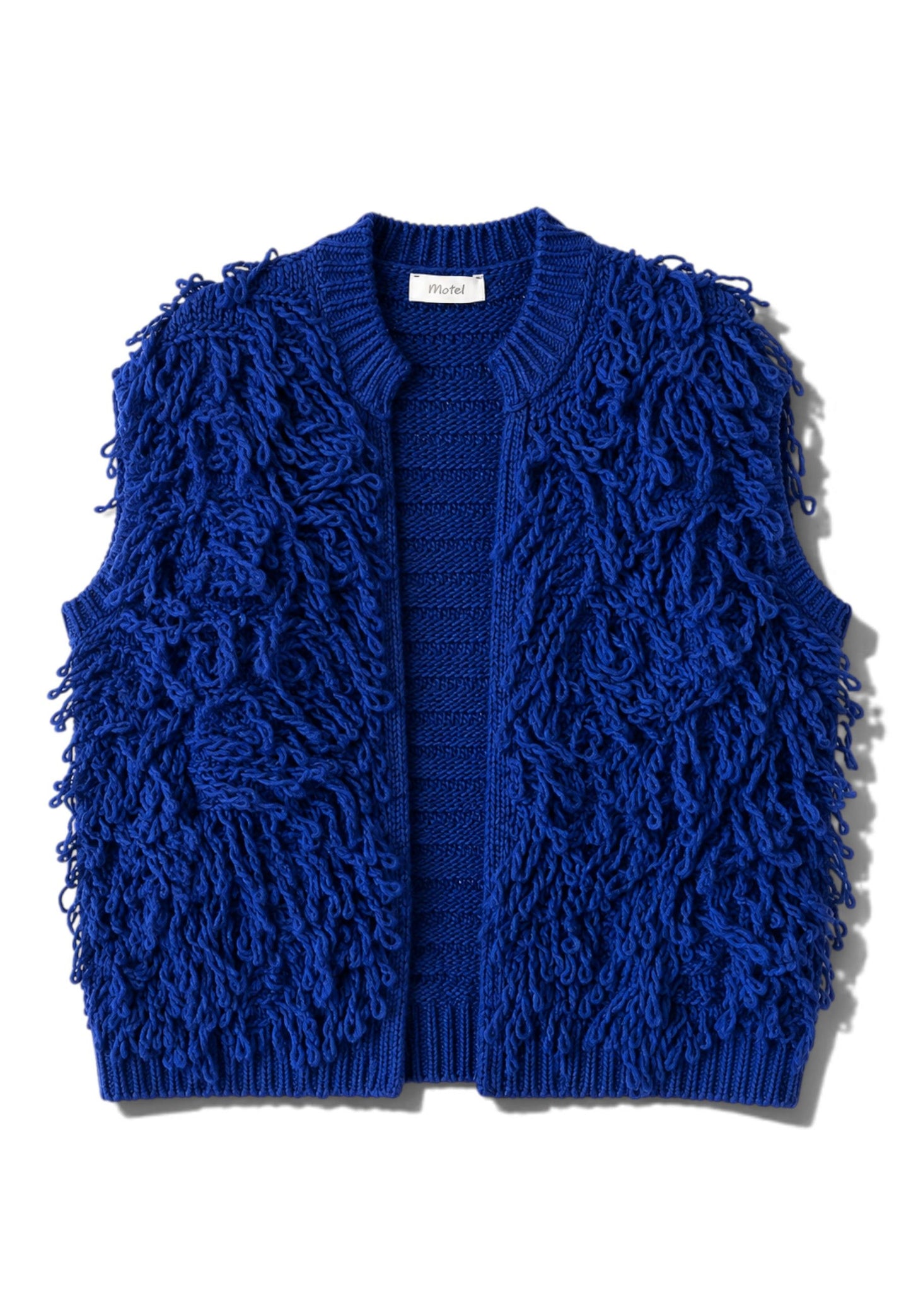 MOTEL - Gilet Frangia Blu