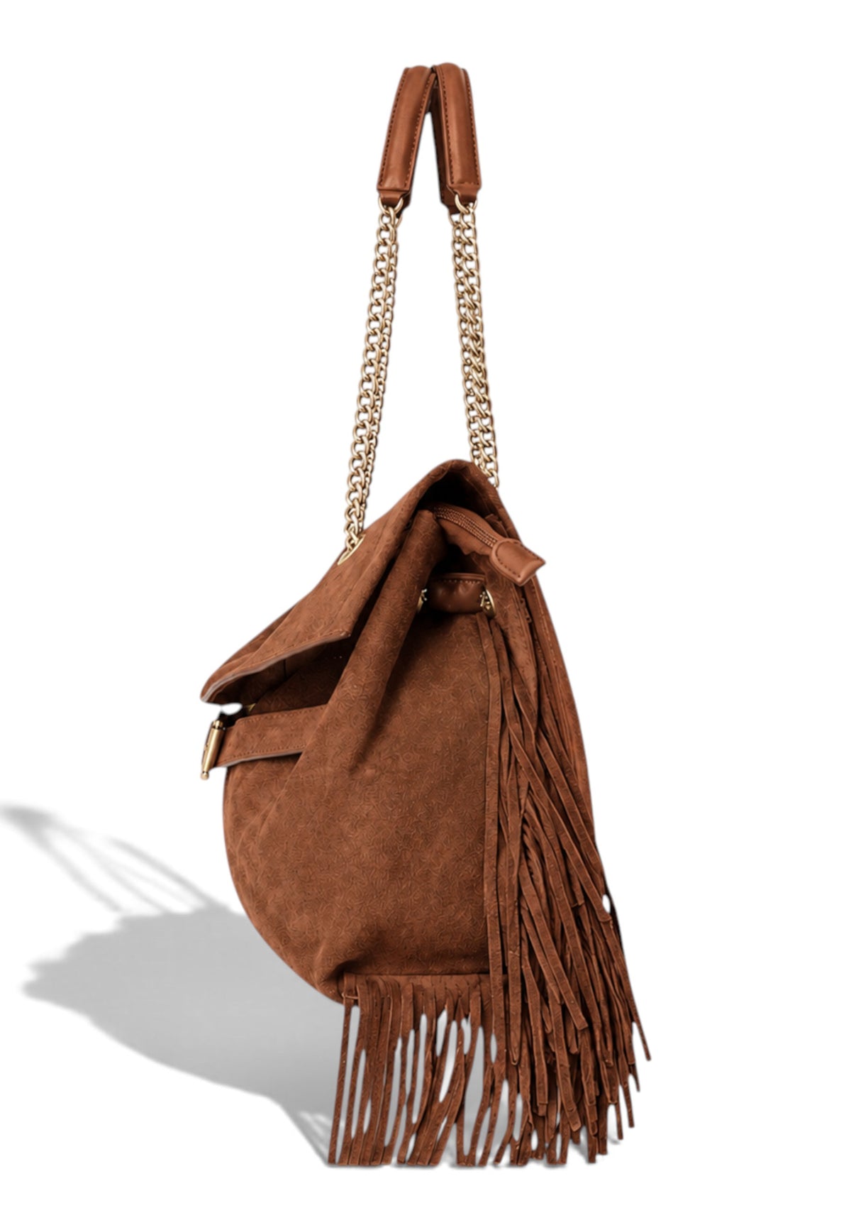 NUNZIA - Borsa Boho Chic Cuoio