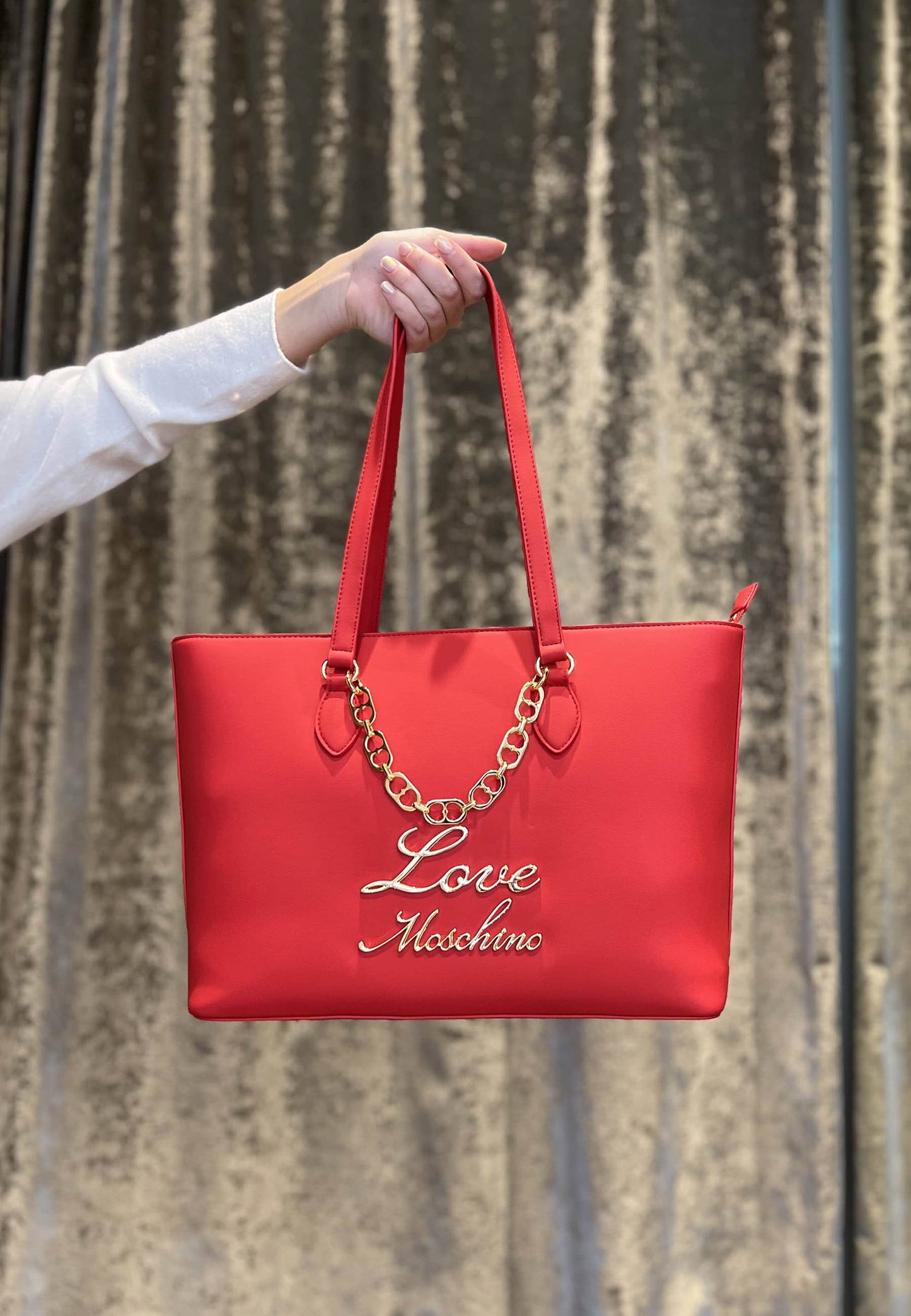LOVE MOSCHINO - Shopper Lovely Rosso