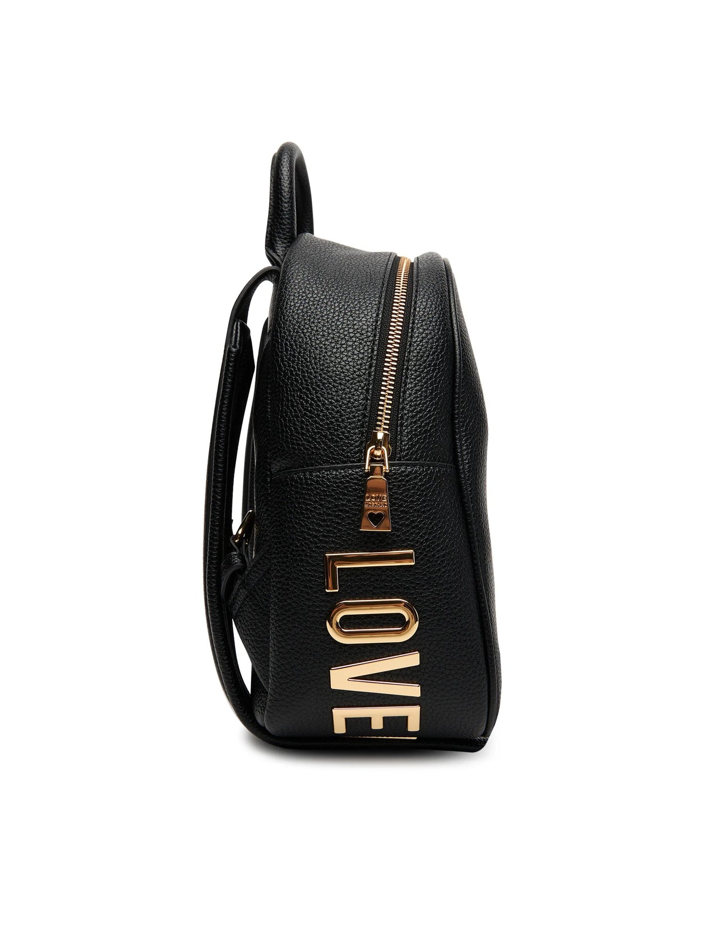 LOVE MOSCHINO - Zaino Lettering Nero Gold