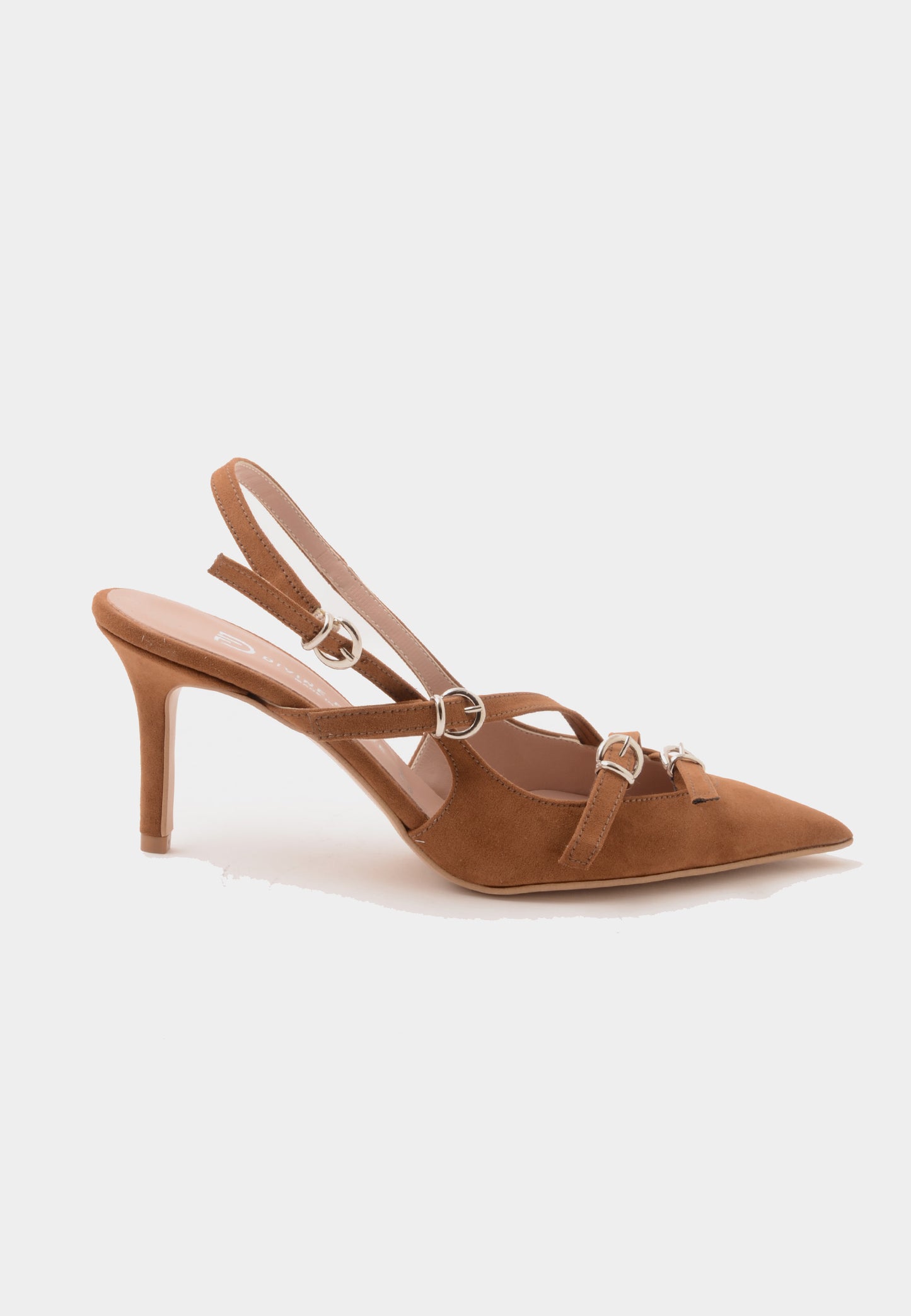 DIVINE FOLLIE - Slingback Fibbie Cuoio