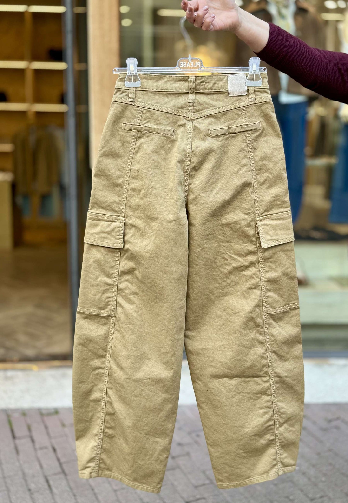 PLEASE - Pantalone Cargo Cinnamon