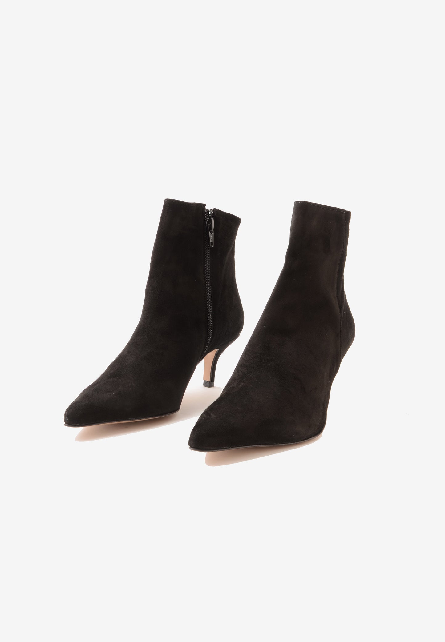 DIVINE FOLLIE - Stivaletto Con Zip Camoscio Nero