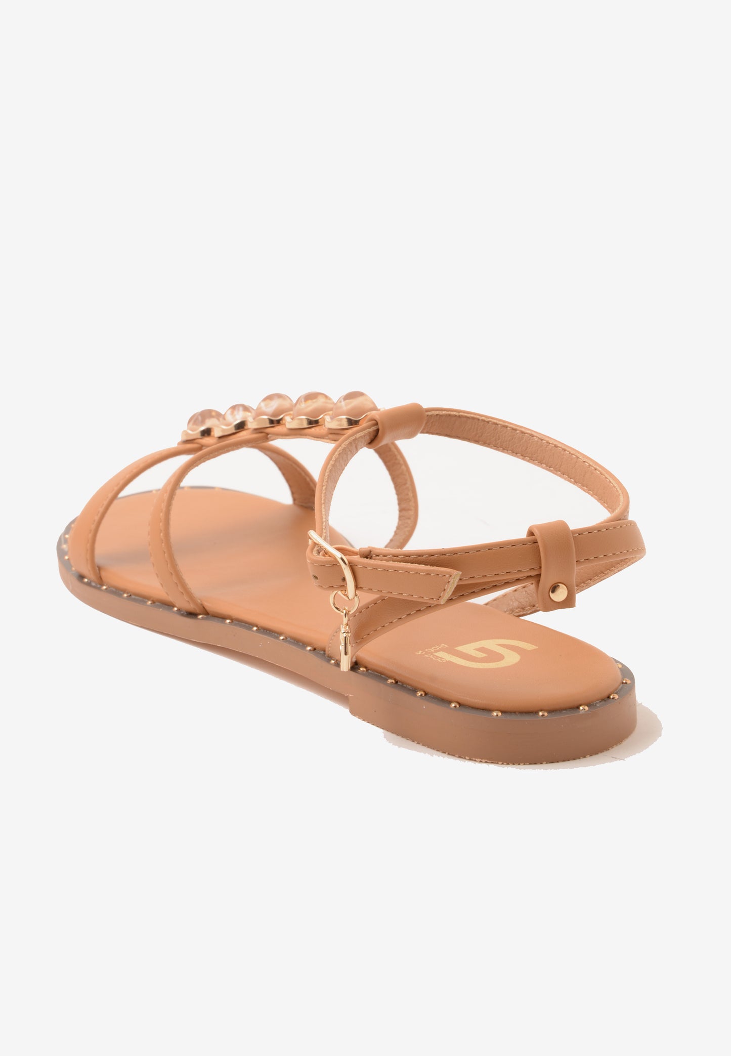 GOLD&GOLD - Sandalo Pietre Cuoio