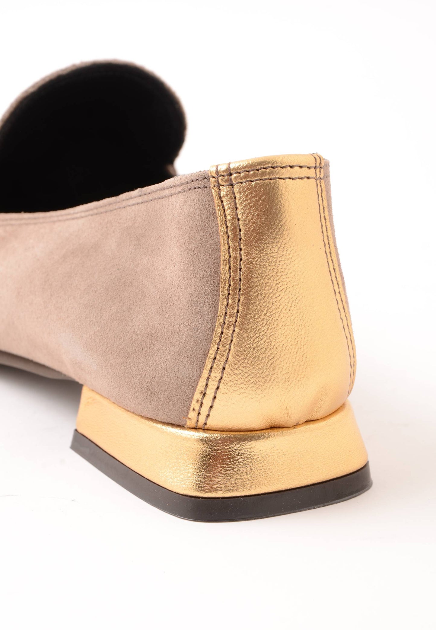 DIVINE FOLLIE - Mocassino Morsetto Camoscio Taupe