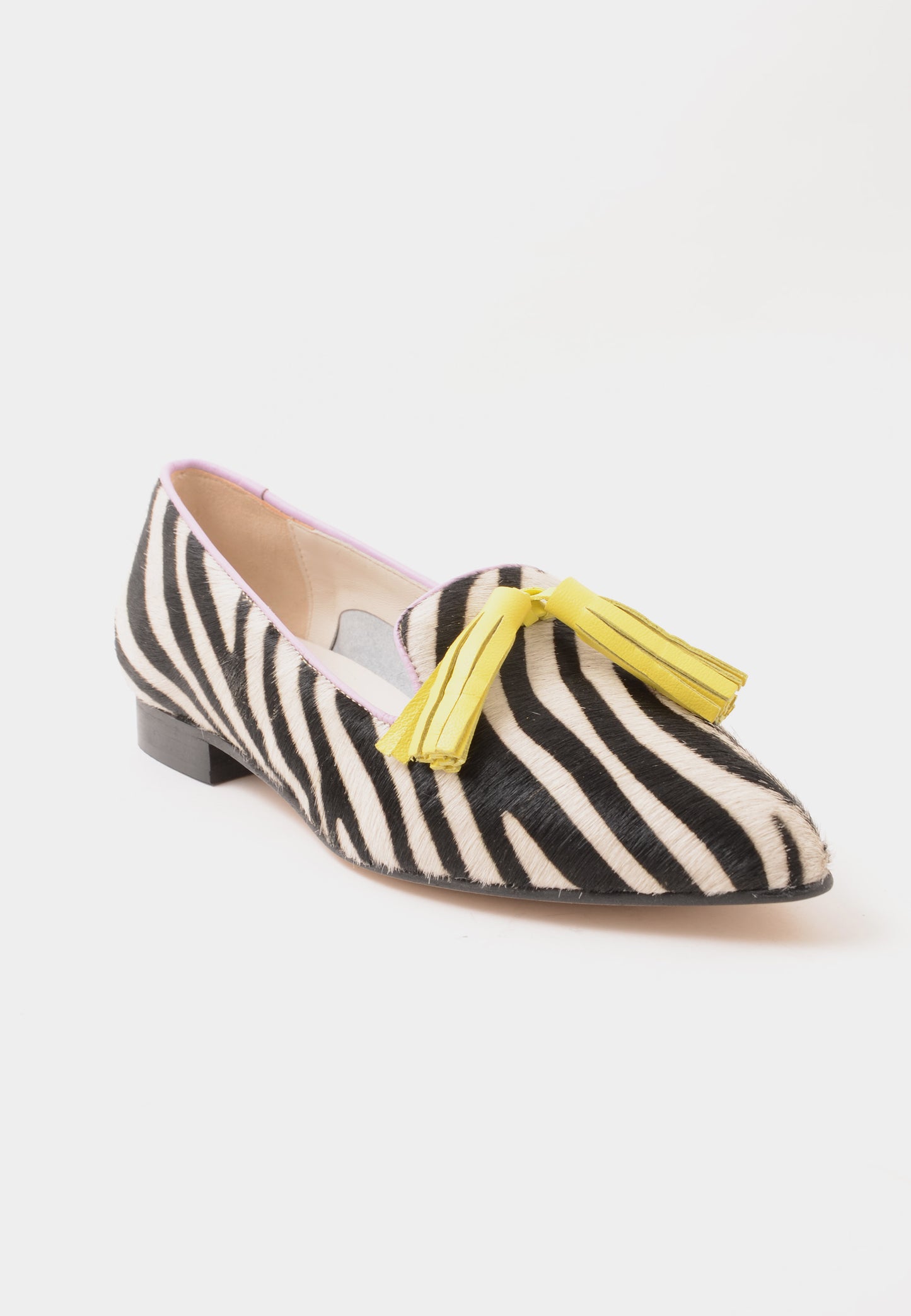 DIVINE FOLLIE - Mocassino Zebrato Con Nappine