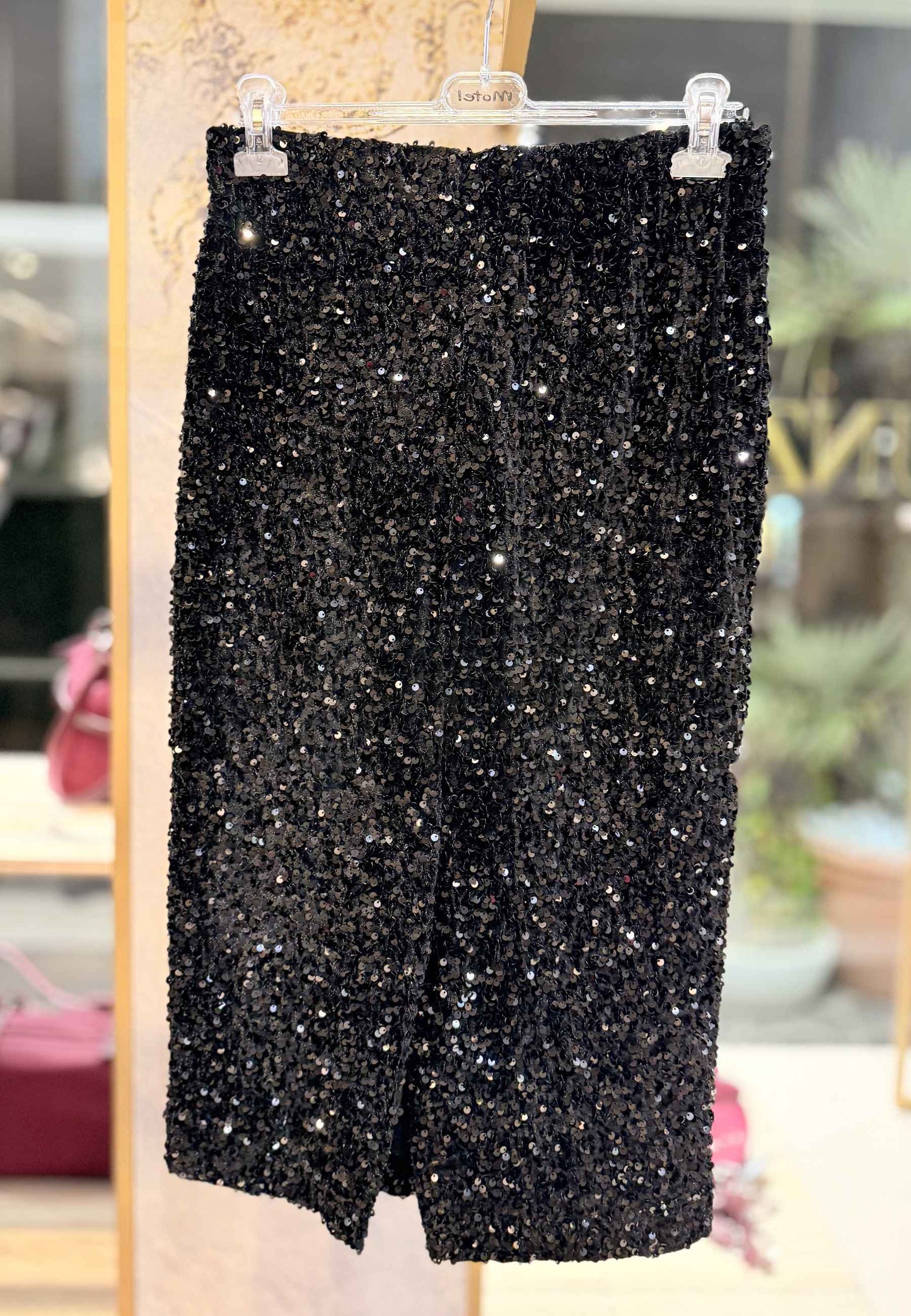 MOTEL - Gonna A Tubino In Paillettes Nero