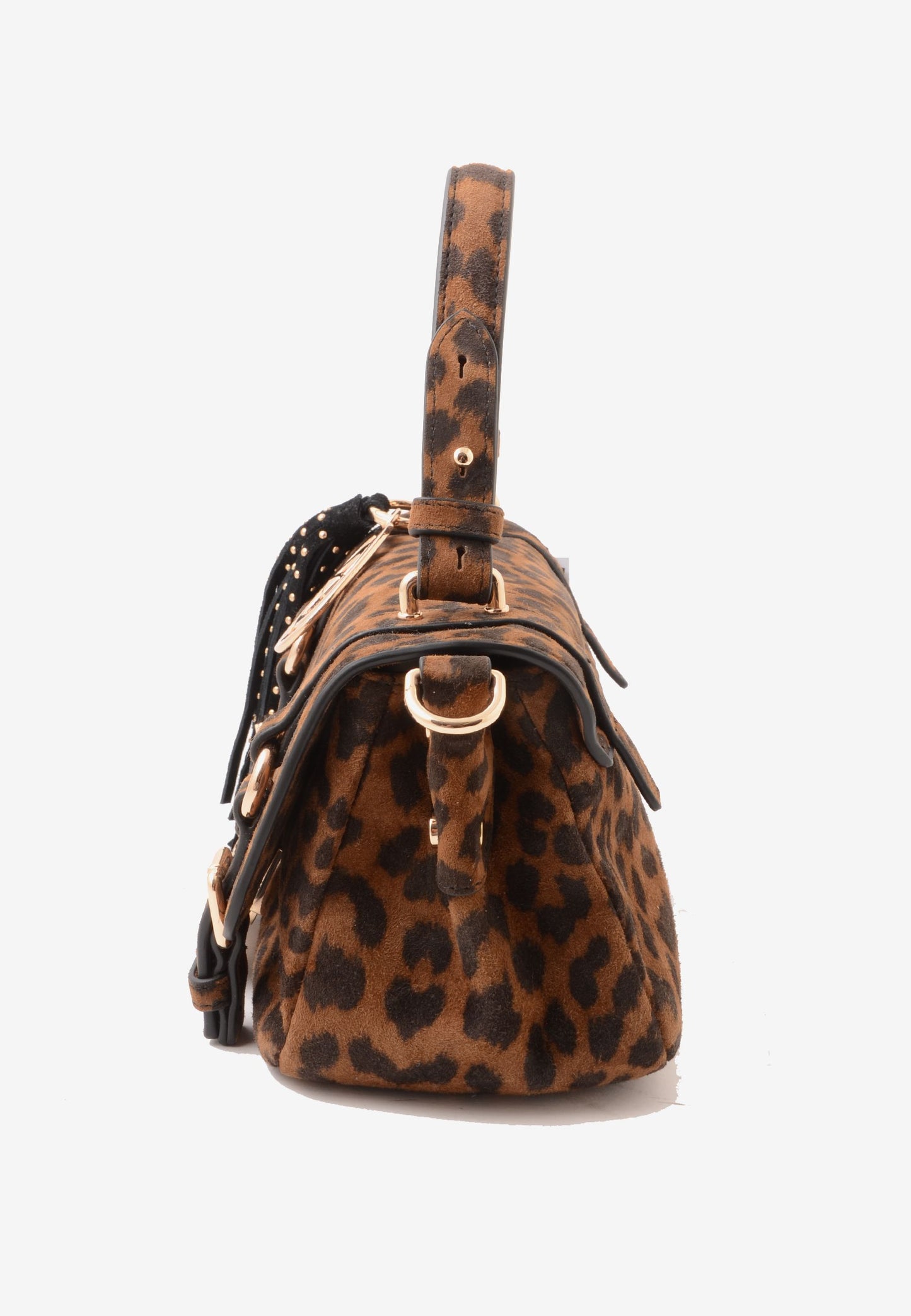 LA CARRIE - Borsa A Mano Animalier Leopardato