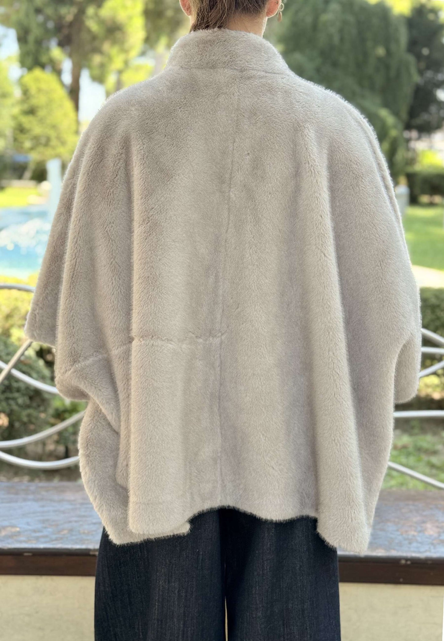 ALEX & MAX - Cappa In Ecopelliccia Grigio