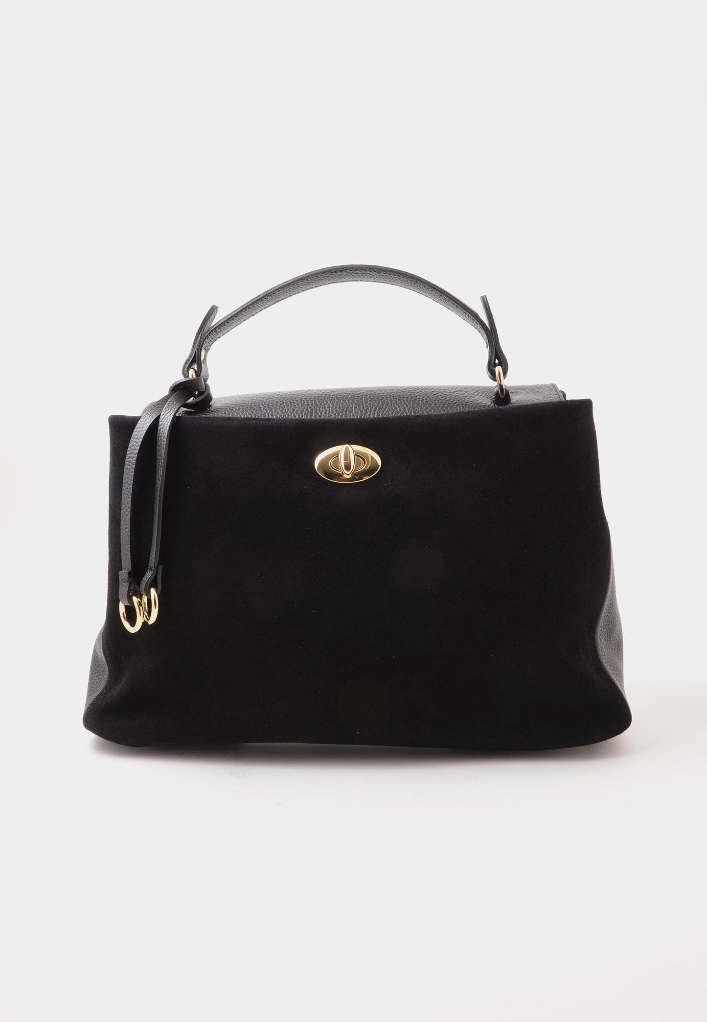 NUNZIA - Borsa In Camoscio VITTORIA Nero