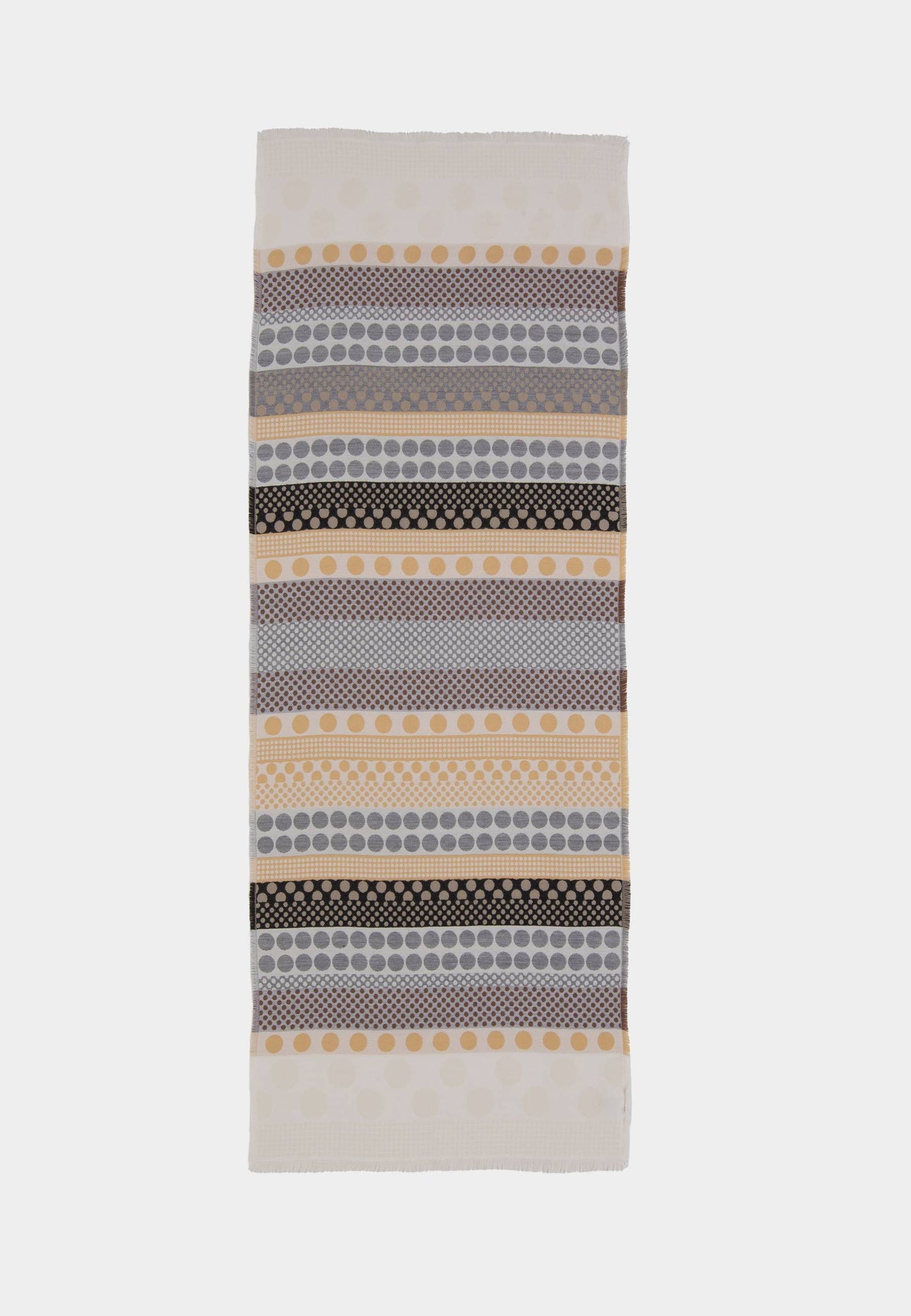 ALEX MAX - Sciarpa Stripes & Pois Black