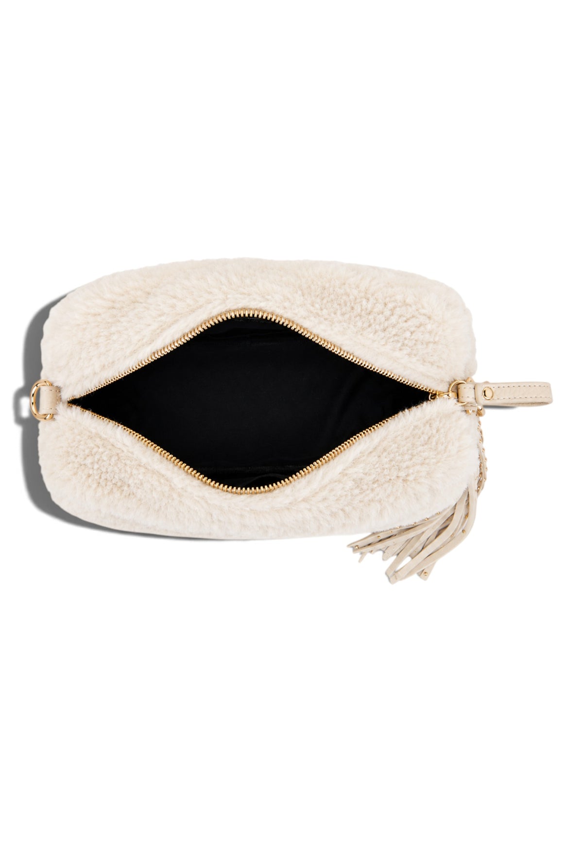 LA CARRIE - Borsa A Tracolla TEDDY ECO FUR Avorio
