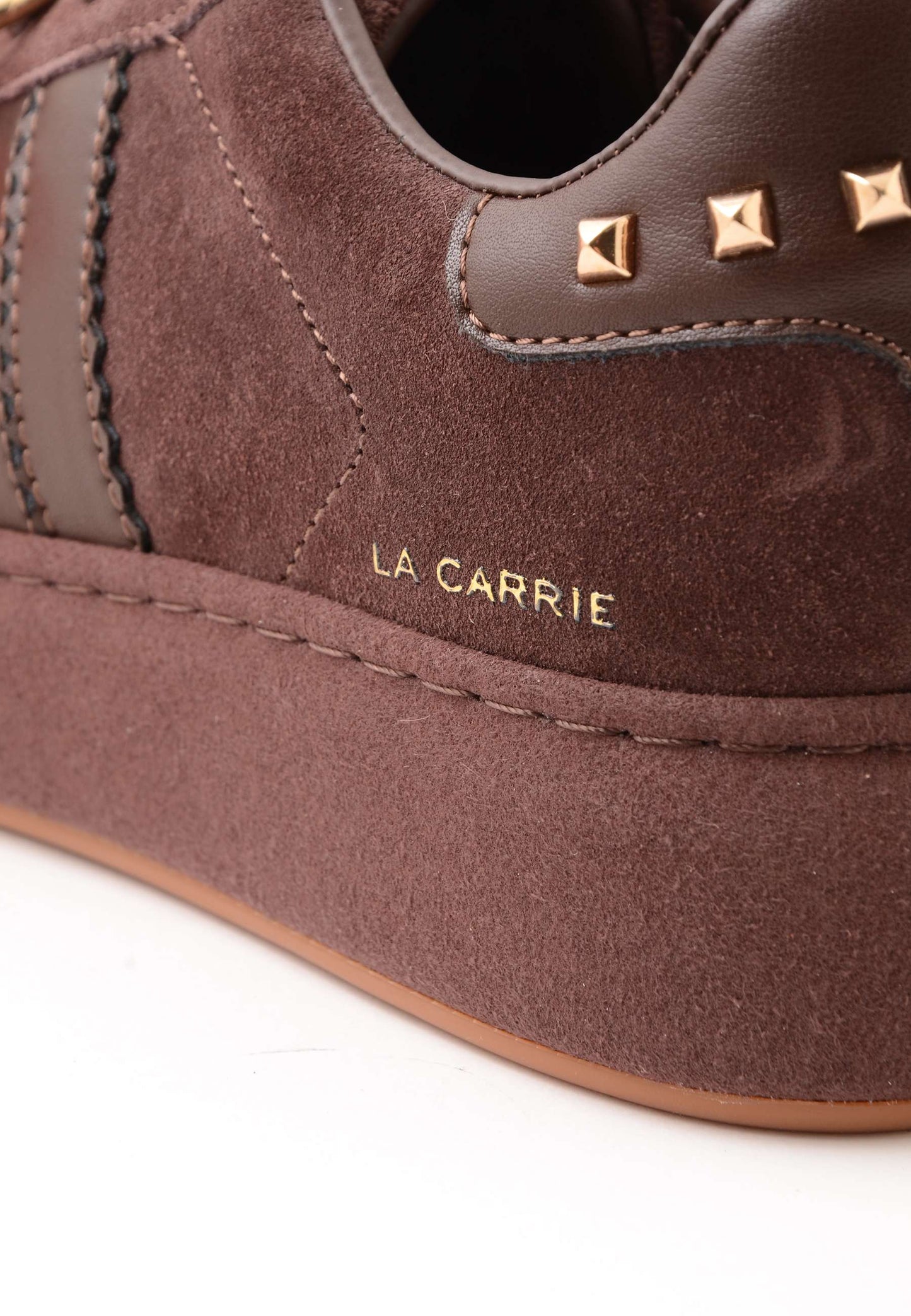 LA CARRIE - Sneakers Camoscio Charms Marrone