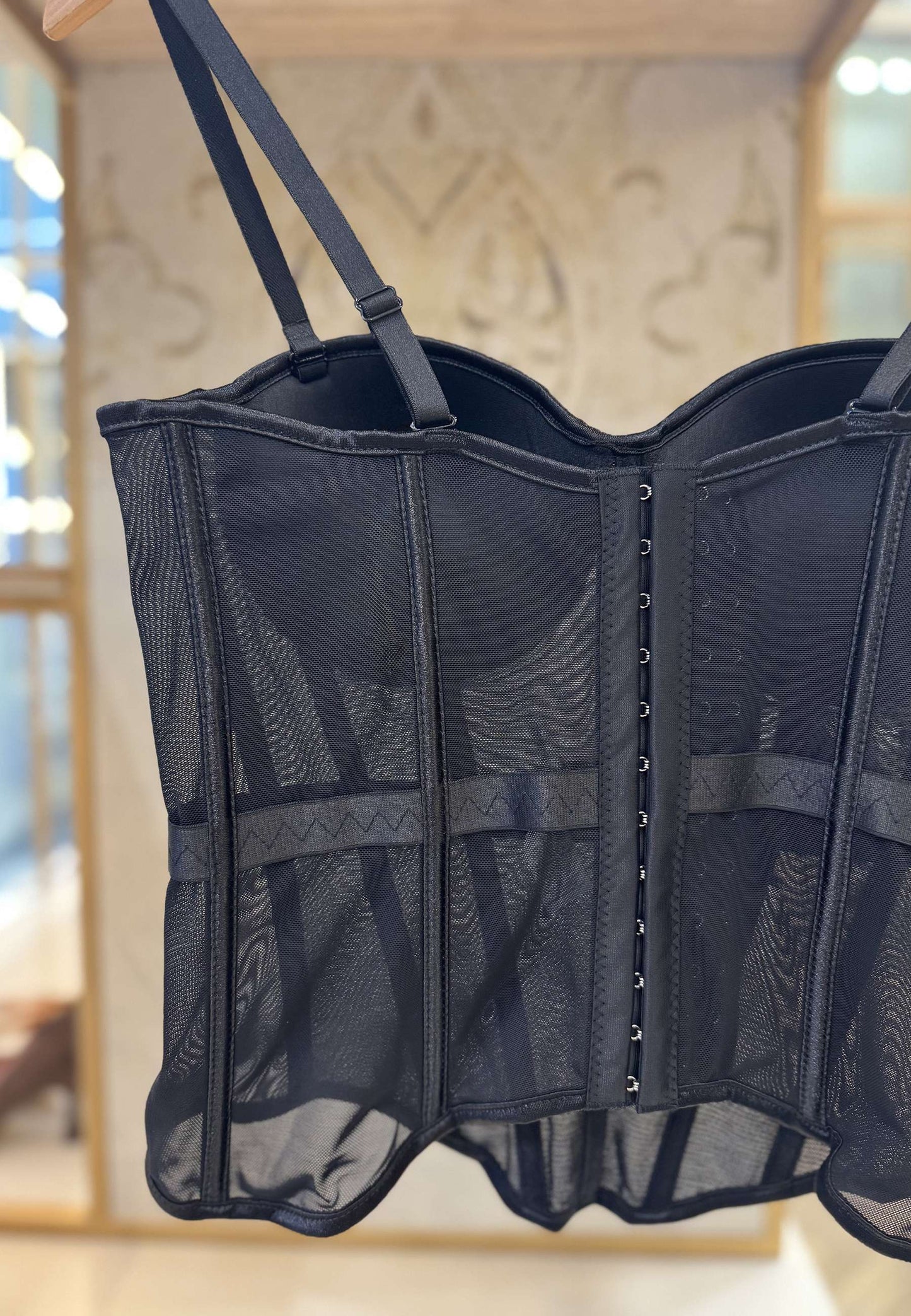 NUNZIA - Corsetto Bustier Nero