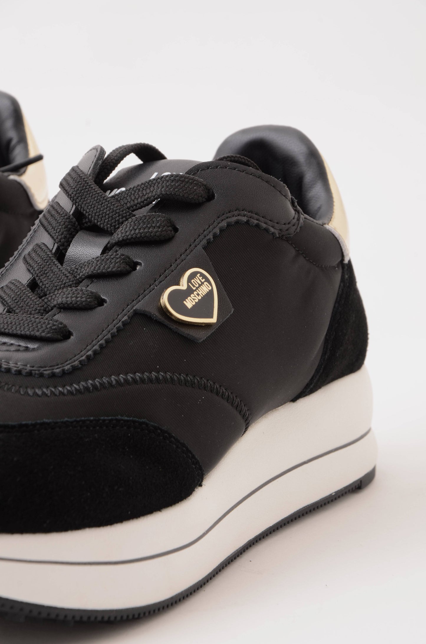 LOVE MOSCHINO - Sneakers Gold Love Nero