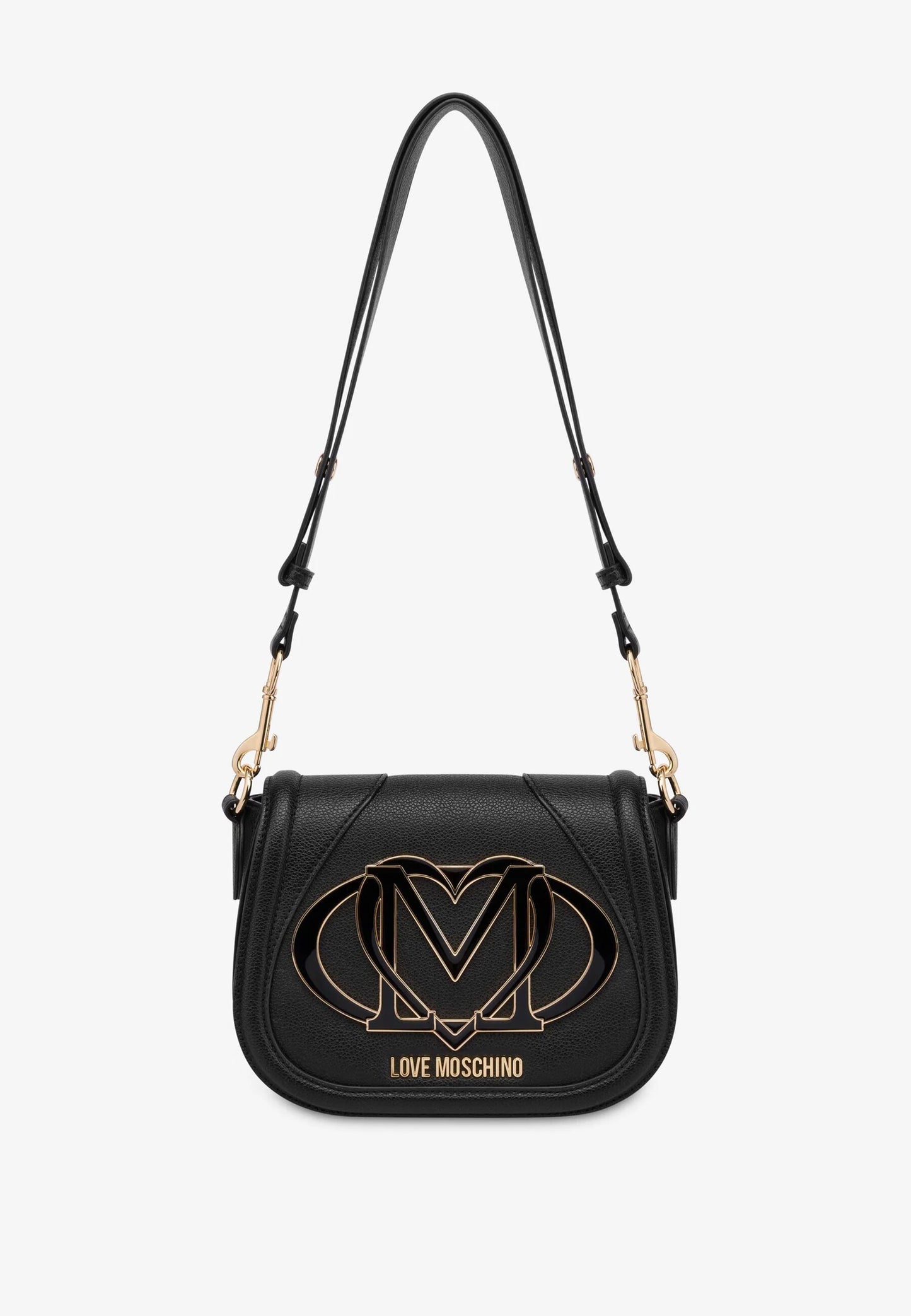 LOVE MOSCHINO - Borsa A Spalla Maxi Logo Nero