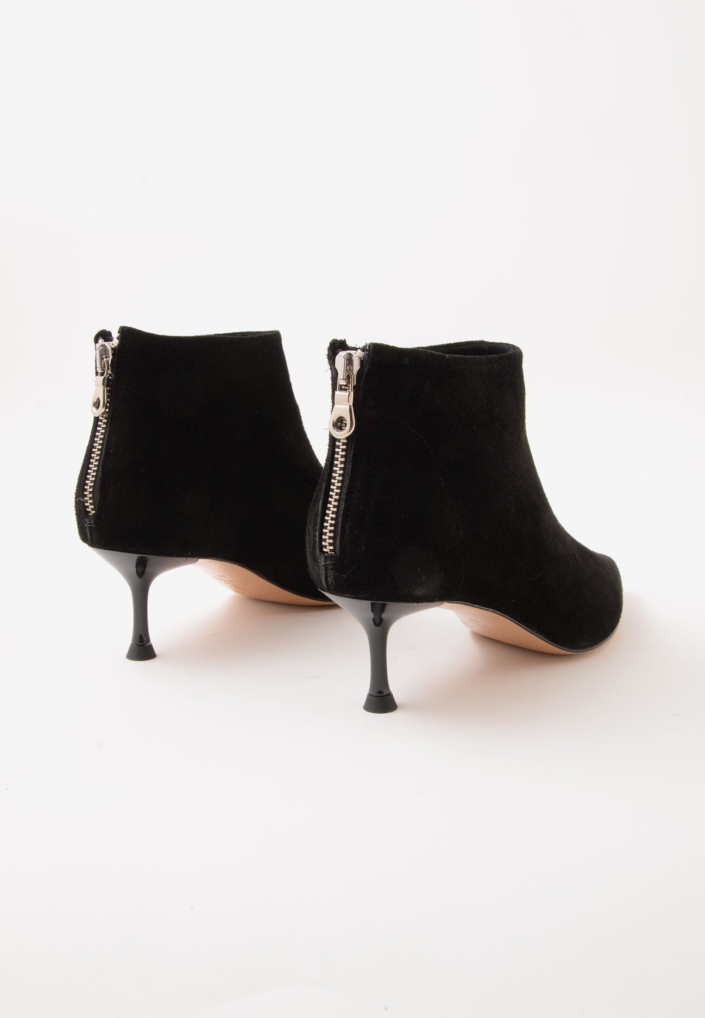 DIVINE FOLLIE - Stivaletto Zip Camoscio Nero