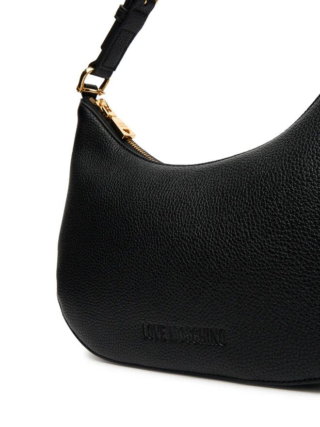 LOVE MOSCHINO - Borsa Hobo Lettering Nero