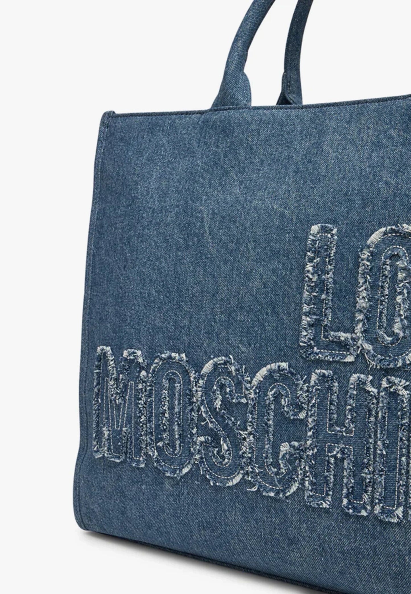 LOVE MOSCHINO - Shopping Bag Jeans Blu Scuro