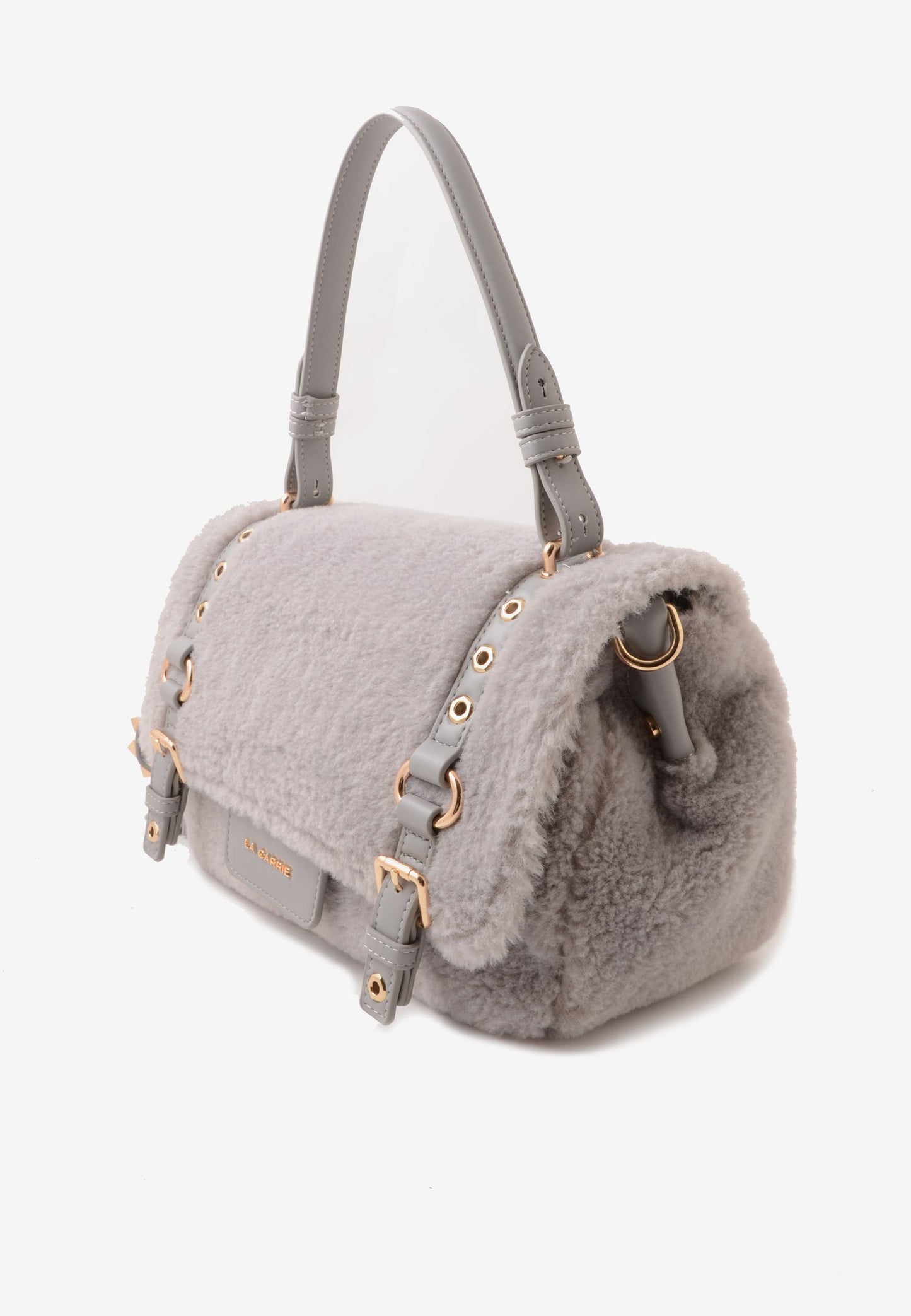 LA CARRIE - Shopping Bag Teddy Grigio