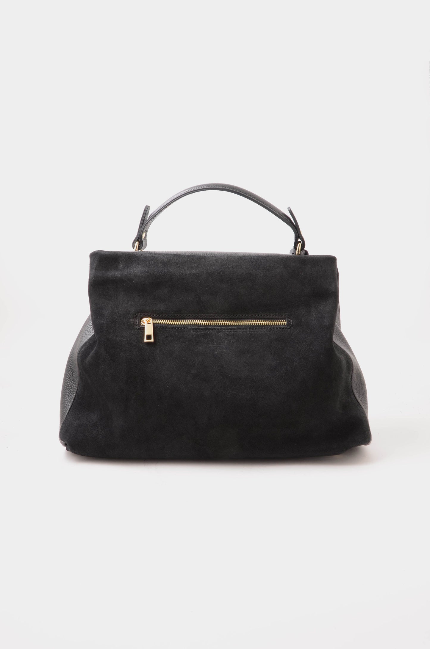 NUNZIA - Borsa In Camoscio VITTORIA Nero