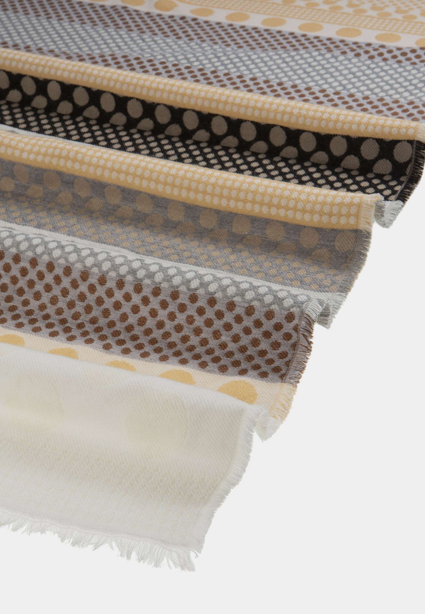 ALEX MAX - Sciarpa Stripes & Pois Black