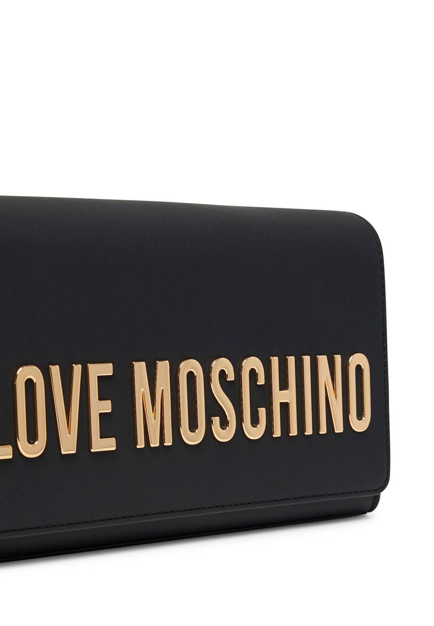 LOVE MOSCHINO - Borsetta A Tracolla Lettering Soft Touch Nero
