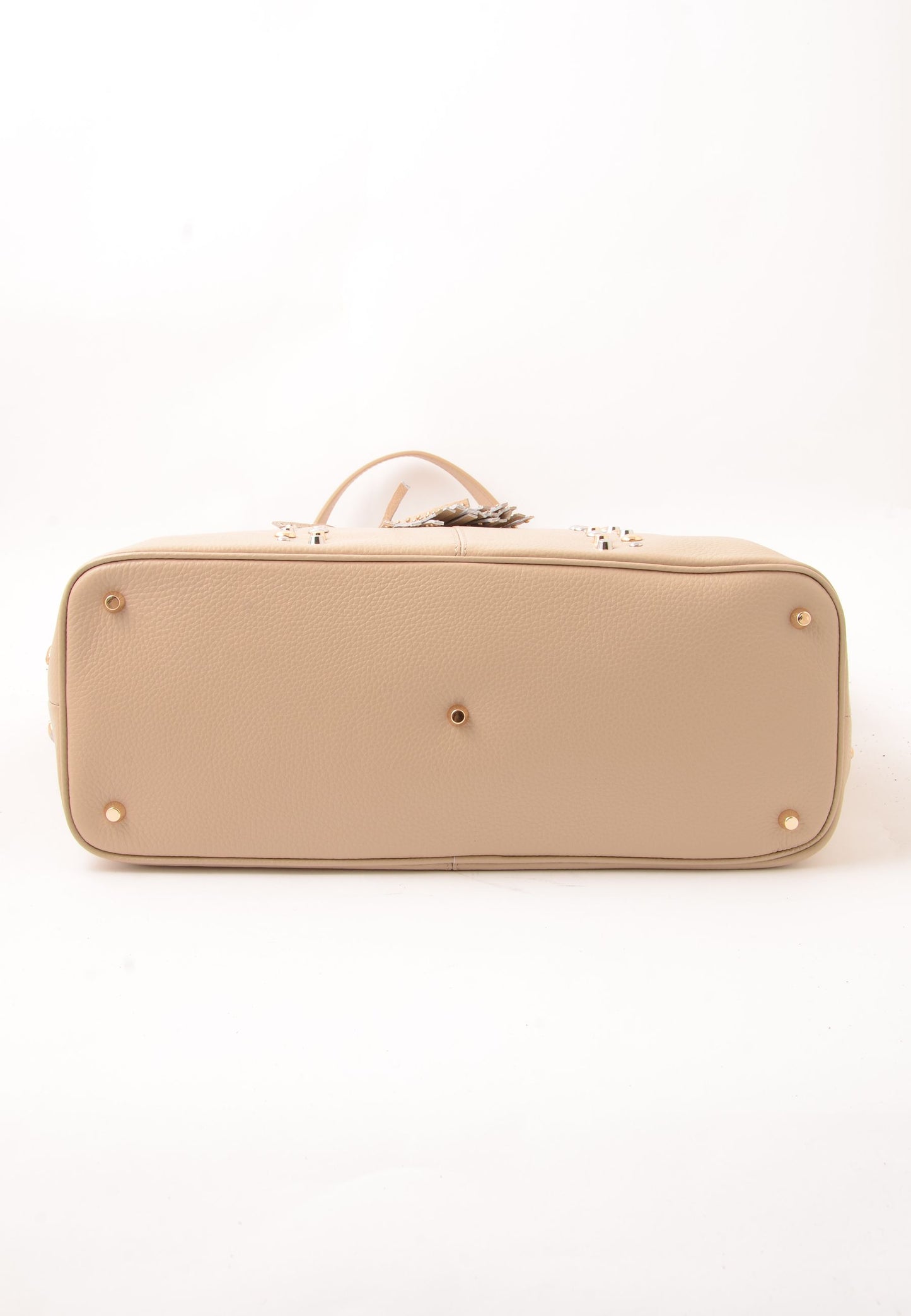 LA CARRIE - Shopping Bag Explosion Vera Pelle Sand