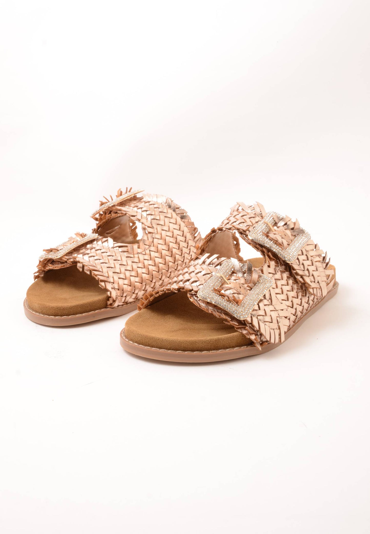 DIVINE FOLLIE - Sandalo Raffia Gold Rose