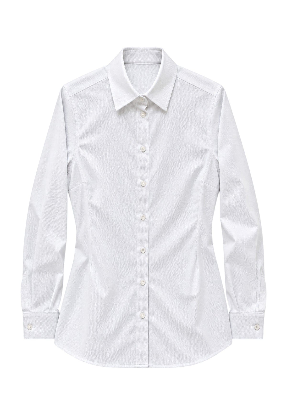 MOTEL - Camicia Sfiancata Bianca
