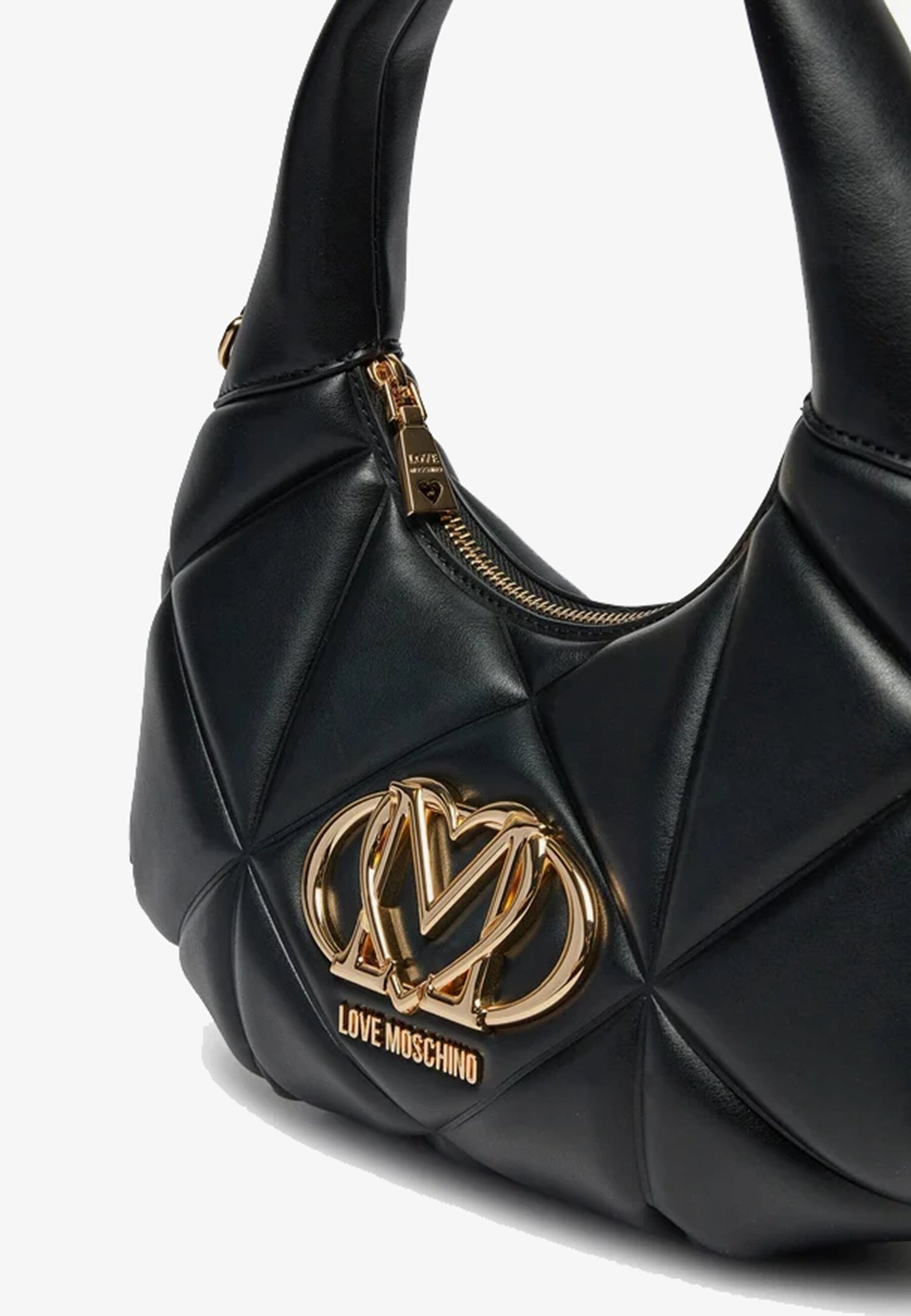 LOVE MOSCHINO - Hobo Bag Embossed Nero